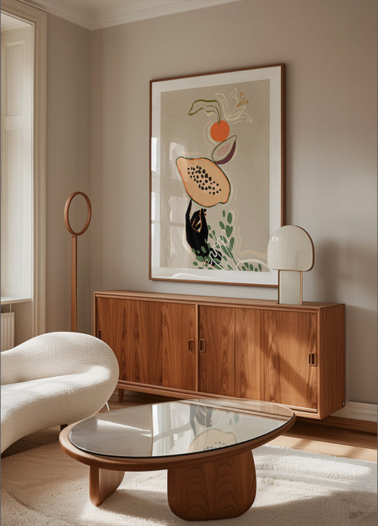 Balancing Fruits Poster