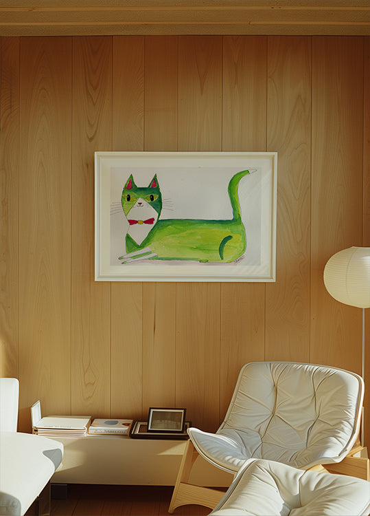 The green cat Poster