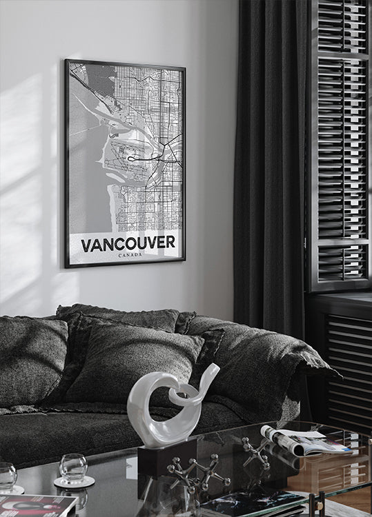 Vancouver White Poster