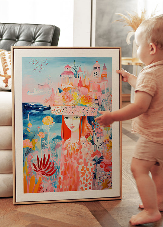 Dream Garden Girl Poster