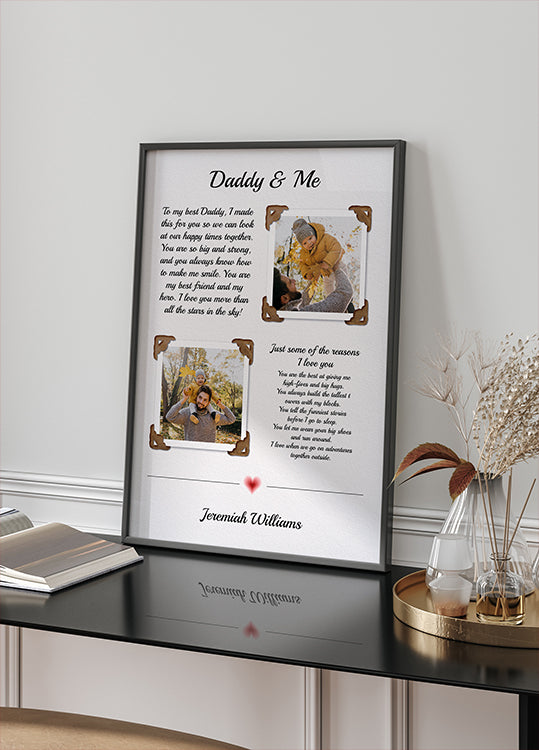 Daddy Photo Personal Poster