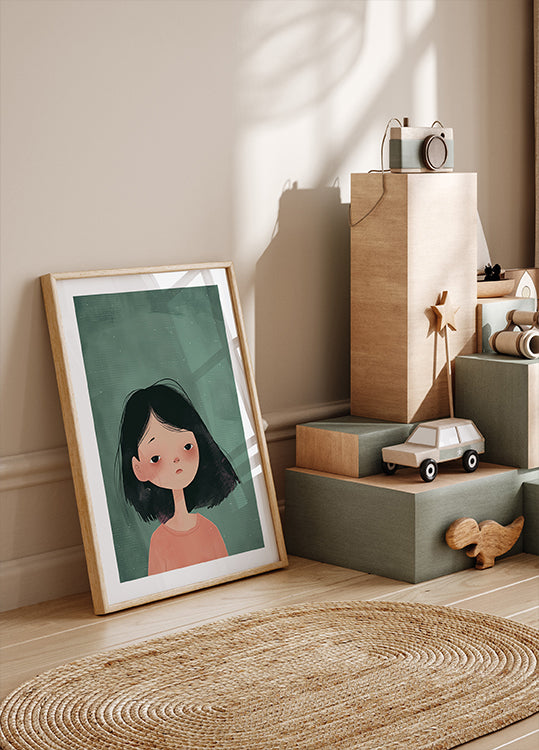 Thoughtful Girl Poster