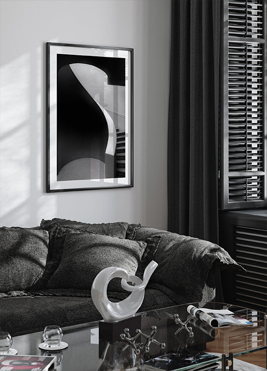 CURVED LINES Poster