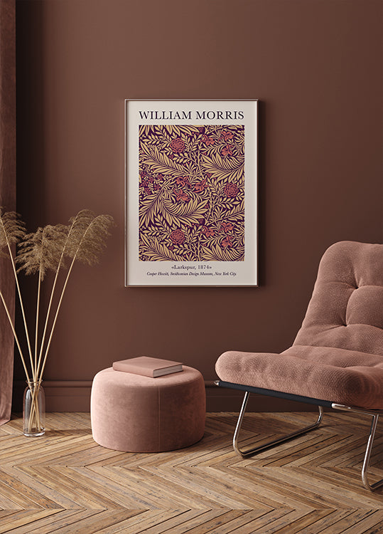 William Morris Larkspur Poster