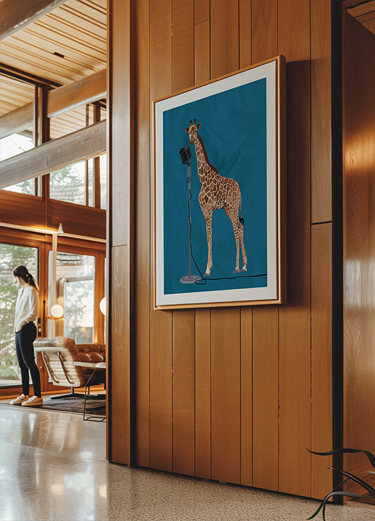 Giraffe Jam Session Poster