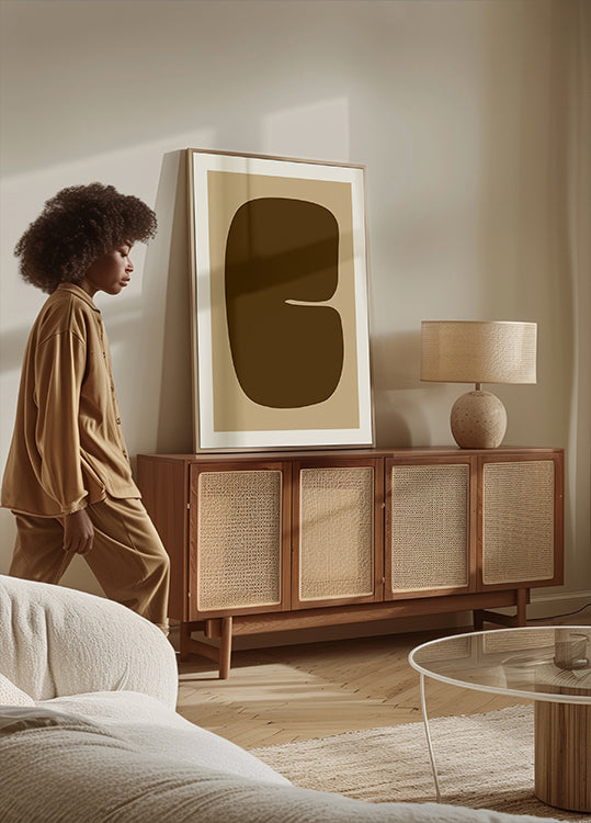 Bold Brown Form Poster