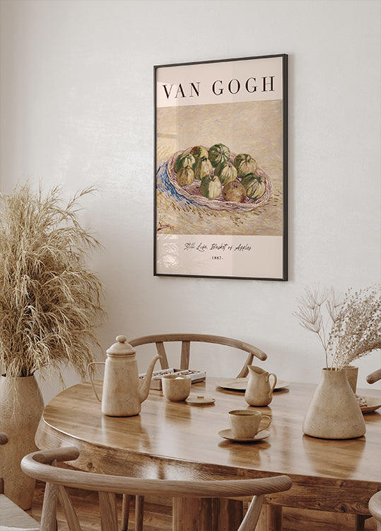 Still Life, Basket of Apples by Vincent van Gogh Poster