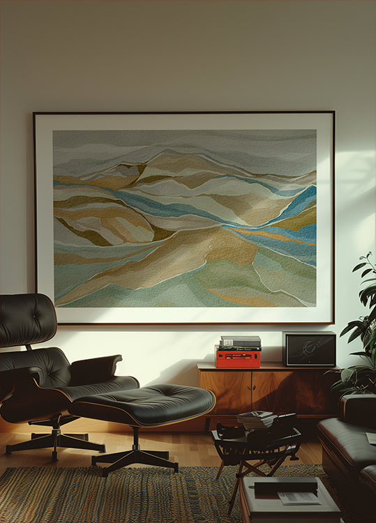 mountain range Poster