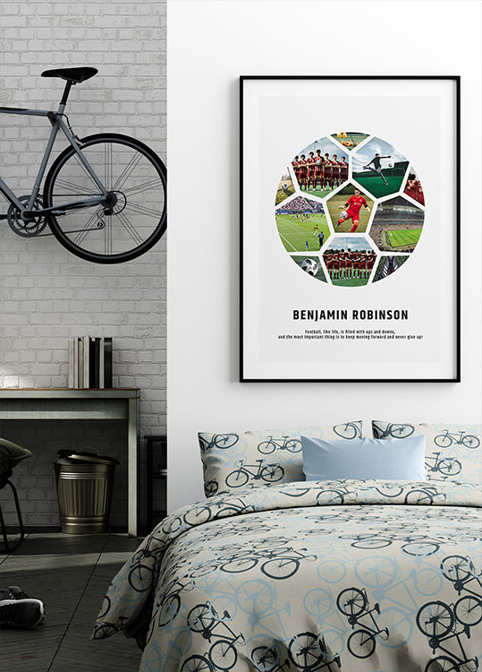 Custom Soccer Photo Collage Poster