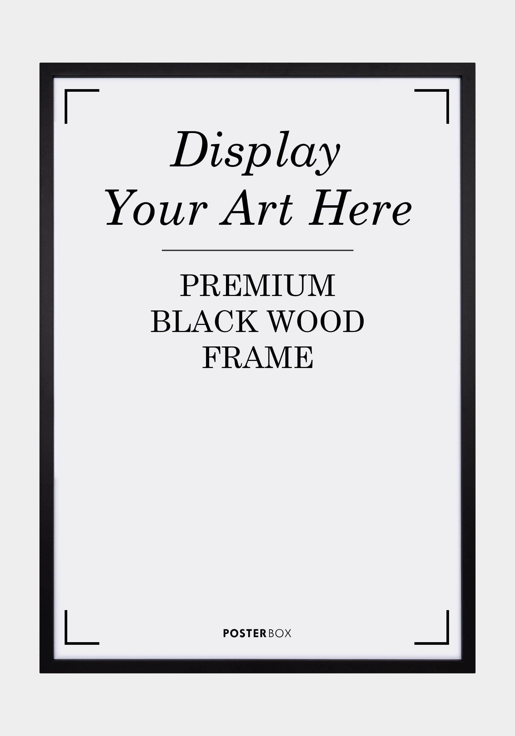 Premium Wood frame Nielsen Black