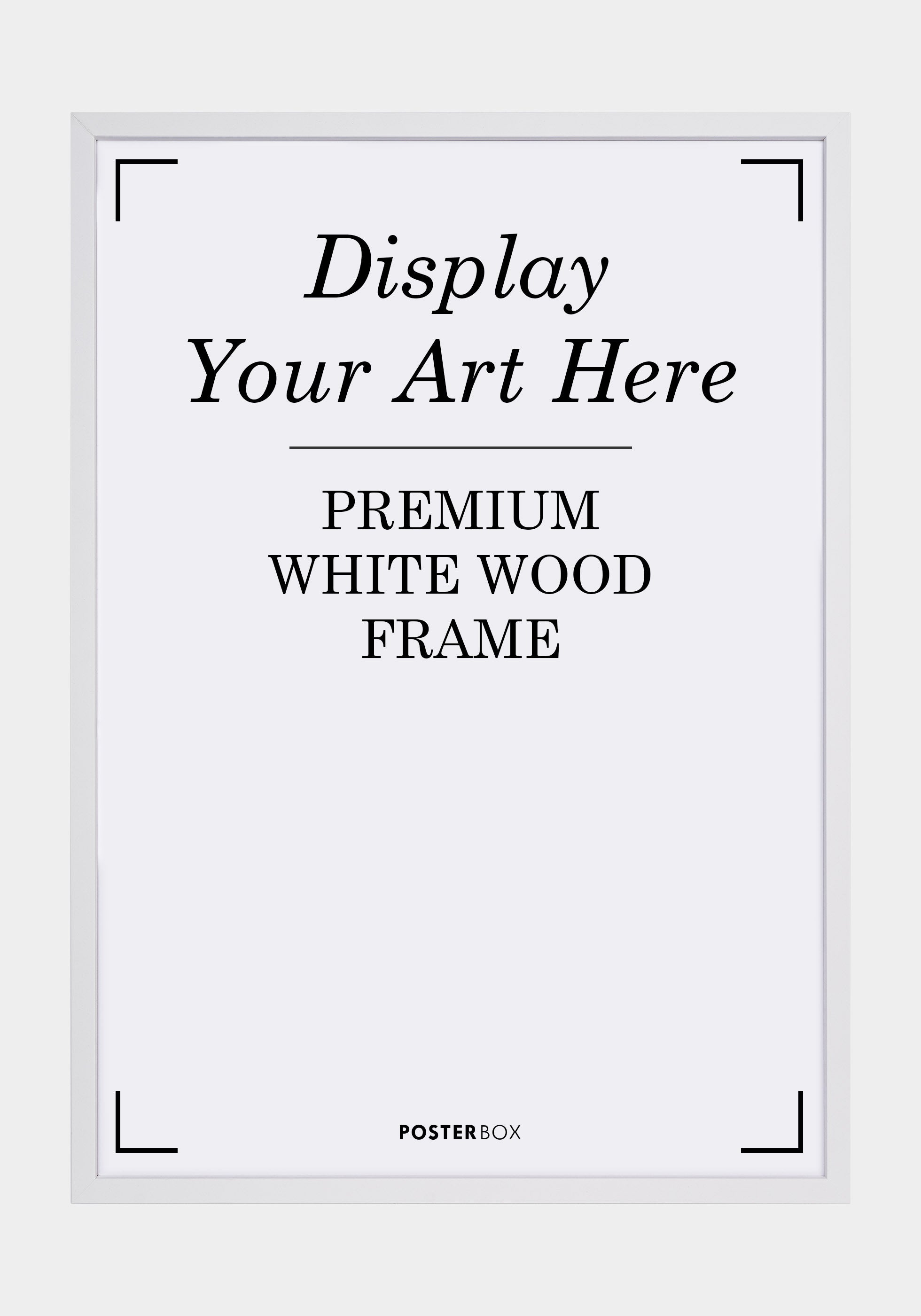 Premium Wood frame Nielsen White
