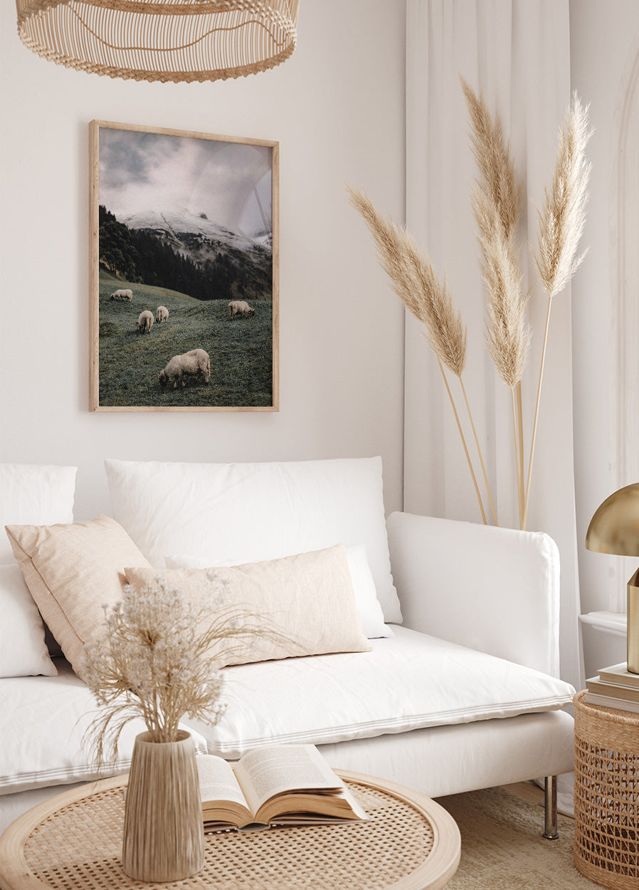 Sheep In The Alps Poster