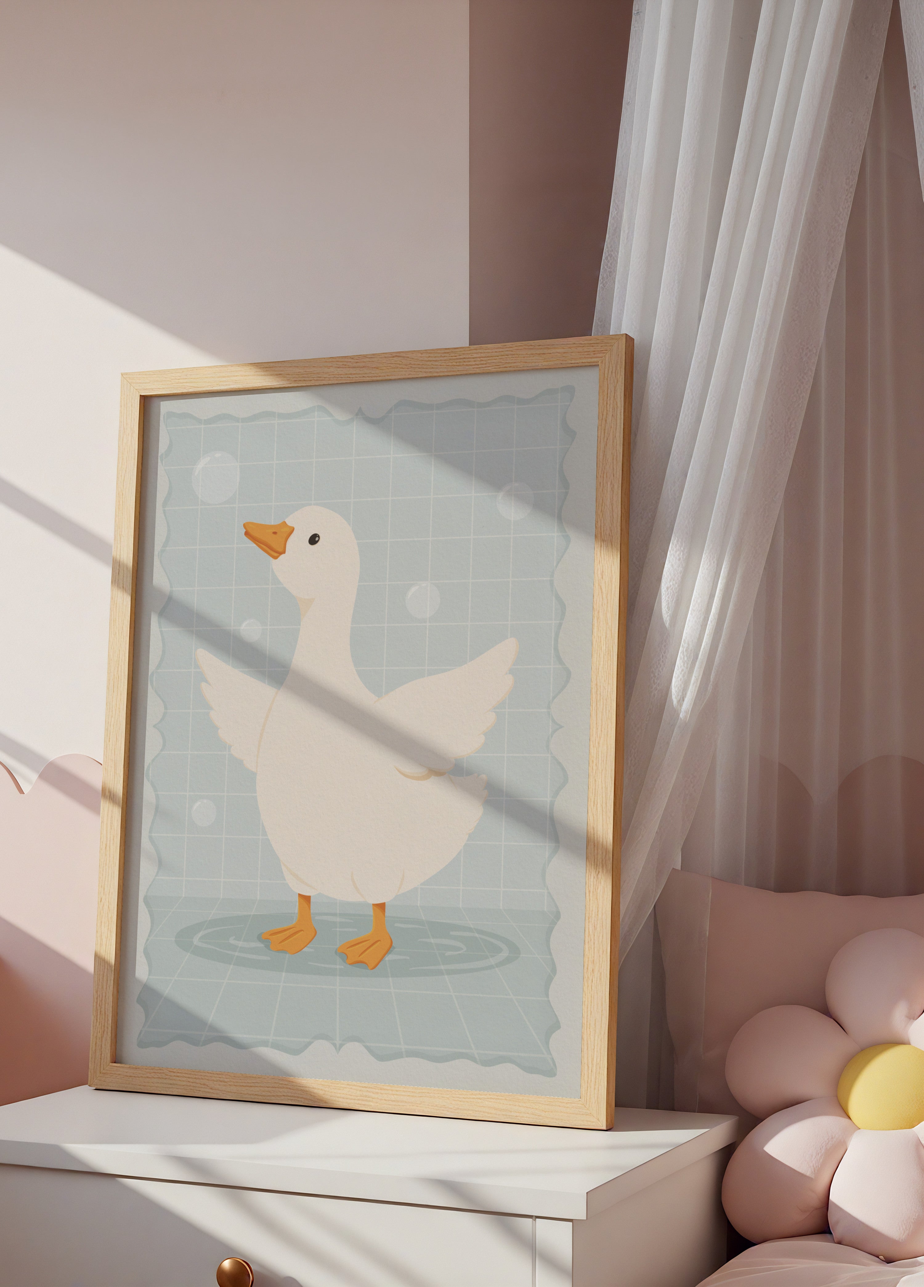 Cute Bathtime Goose
