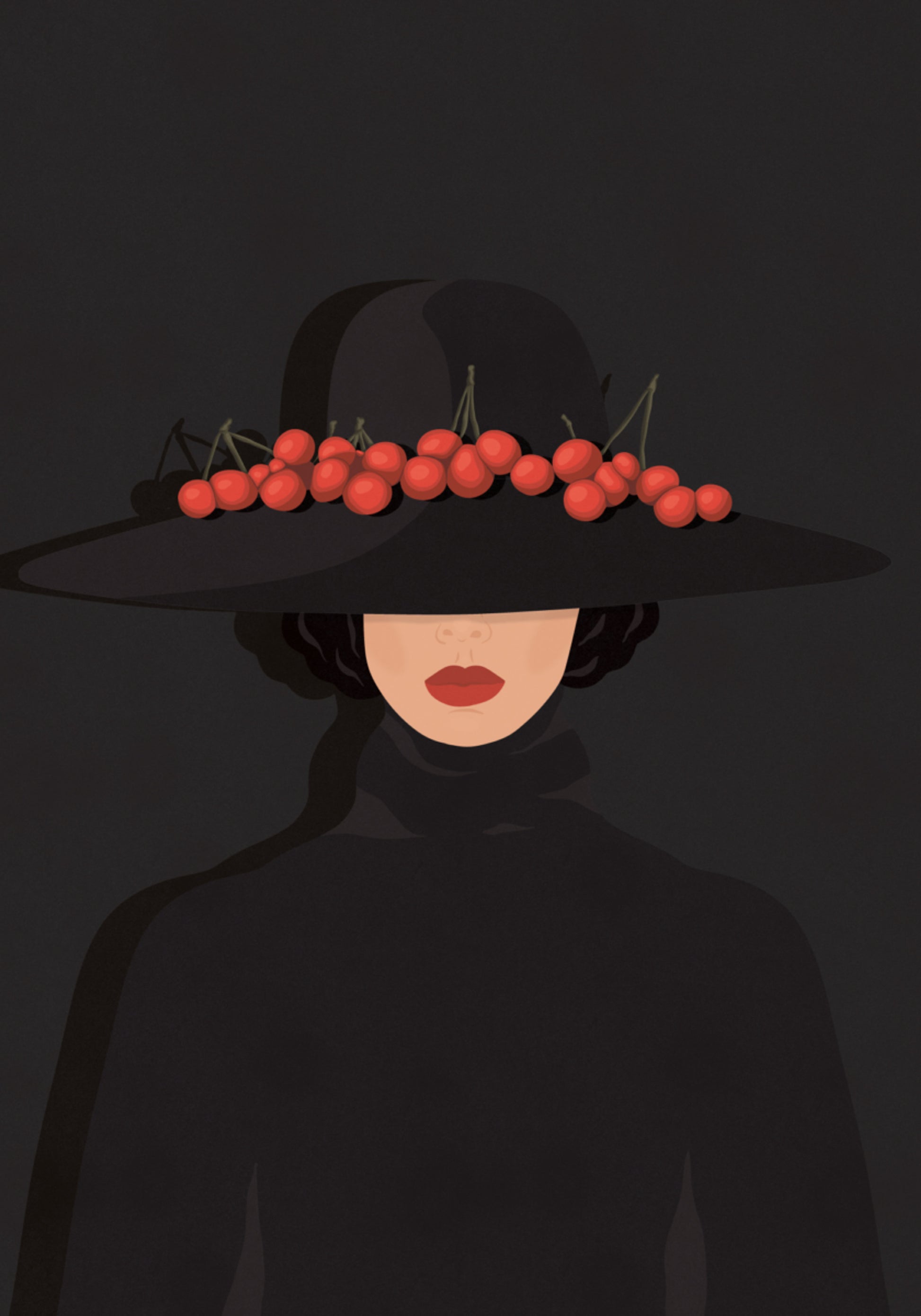 Elegant Cherry Woman