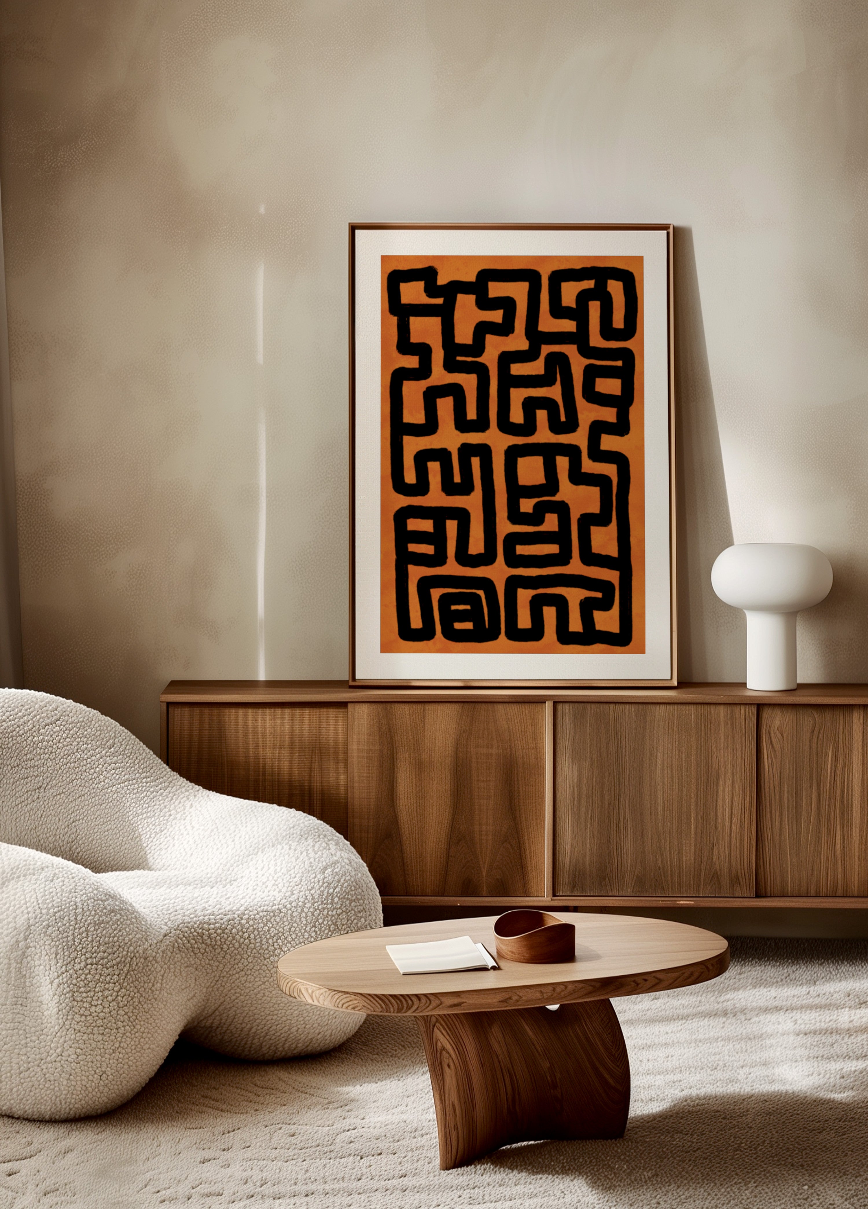 Abstract Tribal Maze