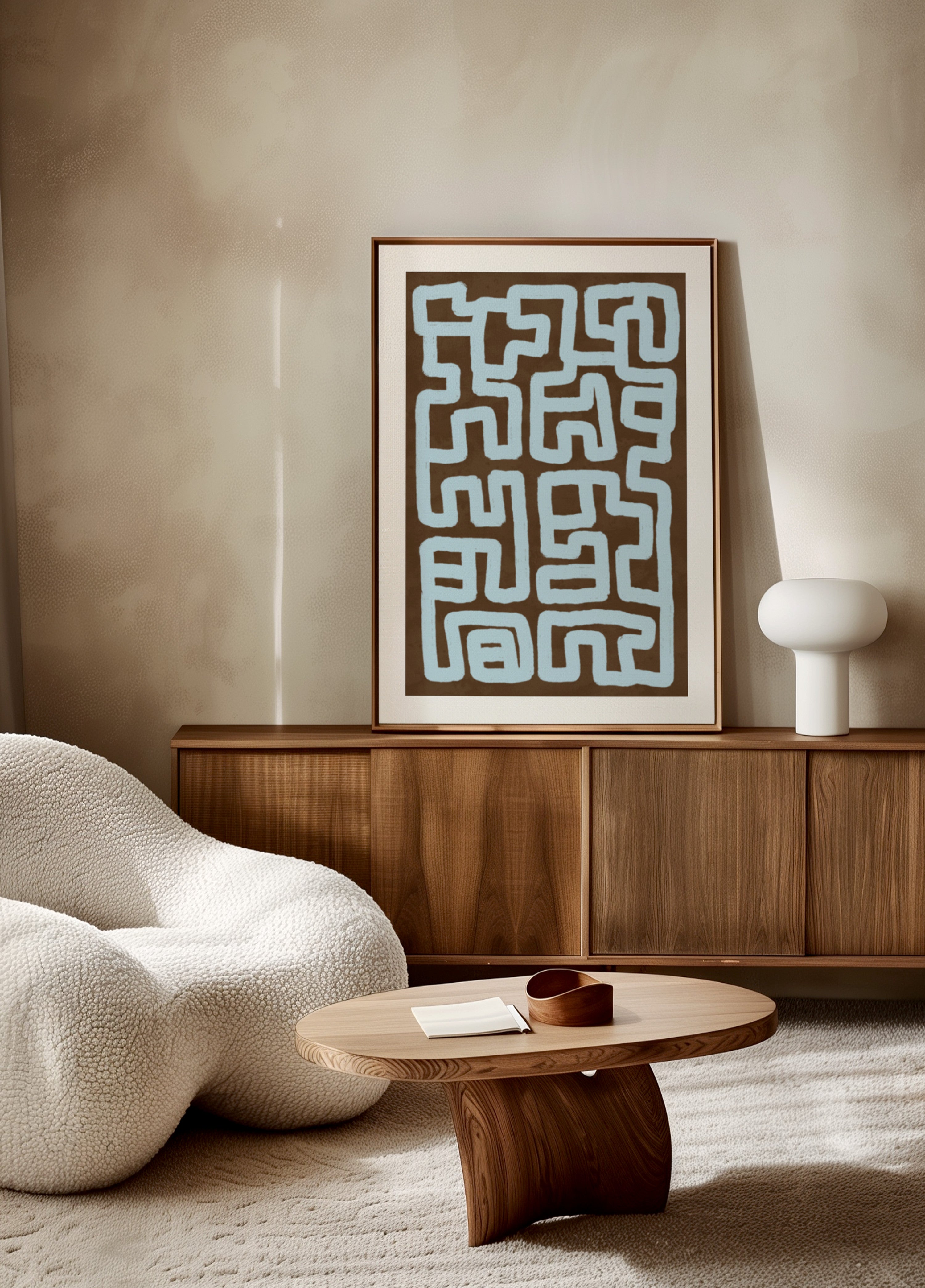 Abstract Winding Maze