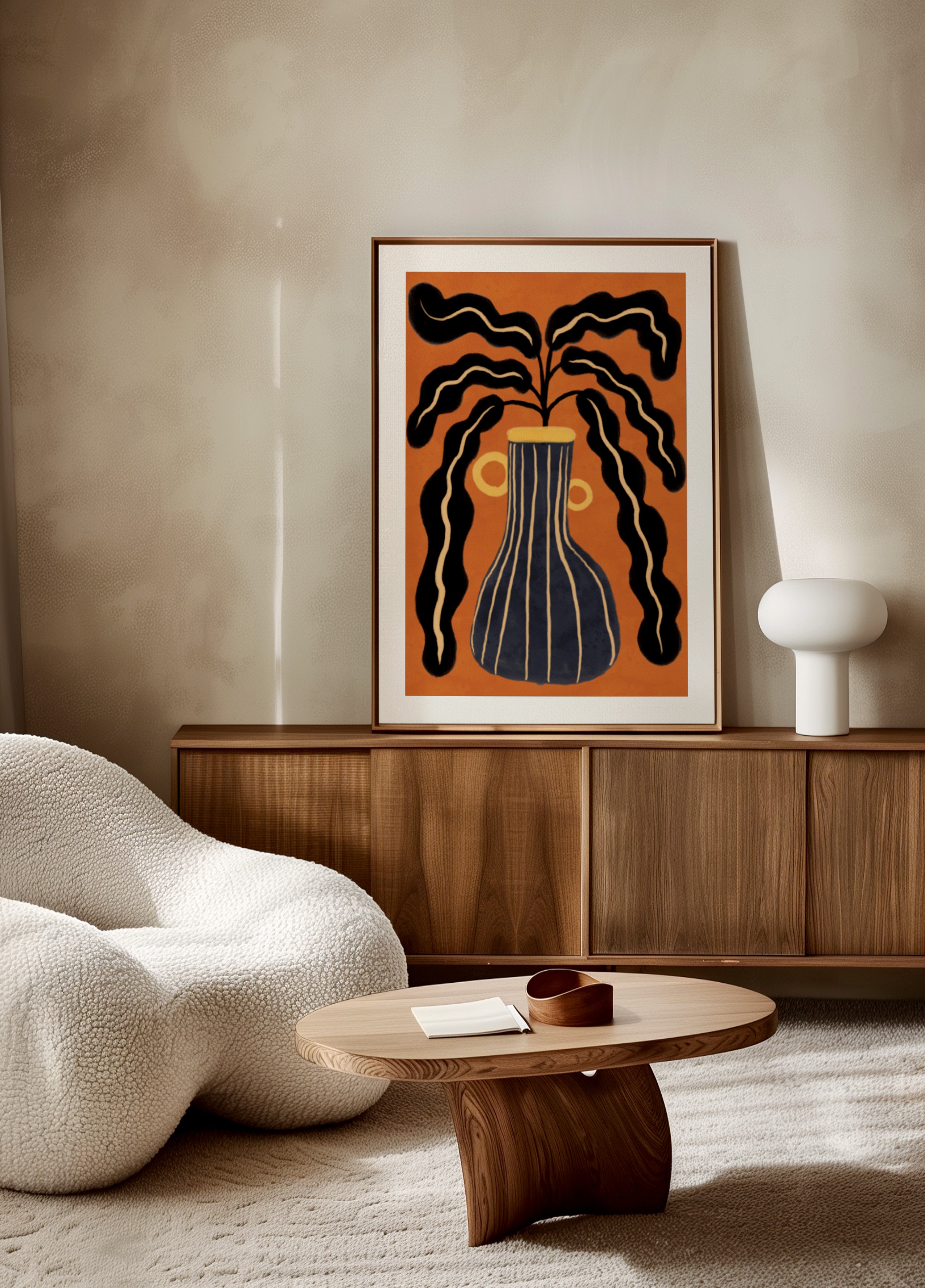 Modern Botanical Vase