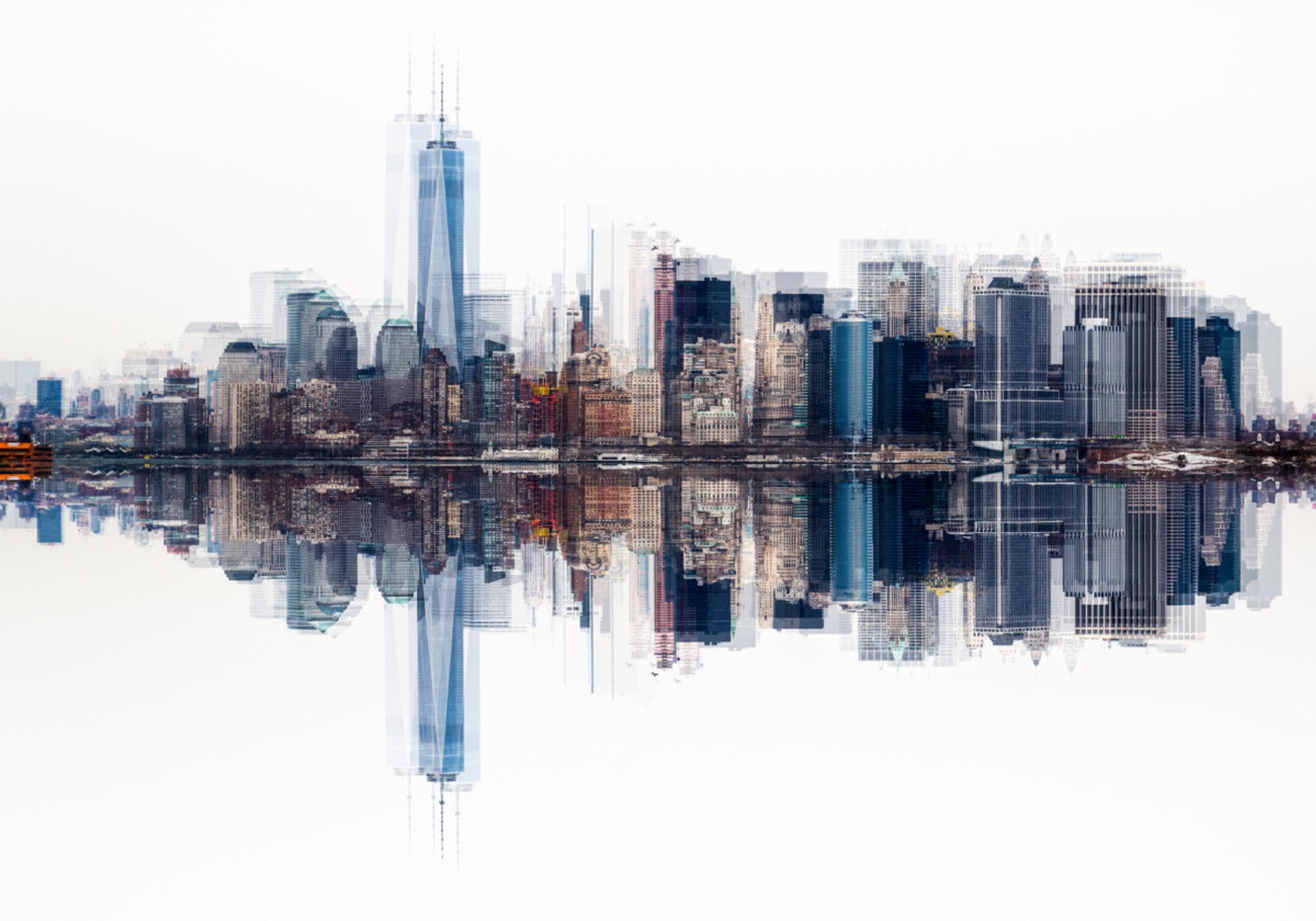 Abstract Manhattan Skyline