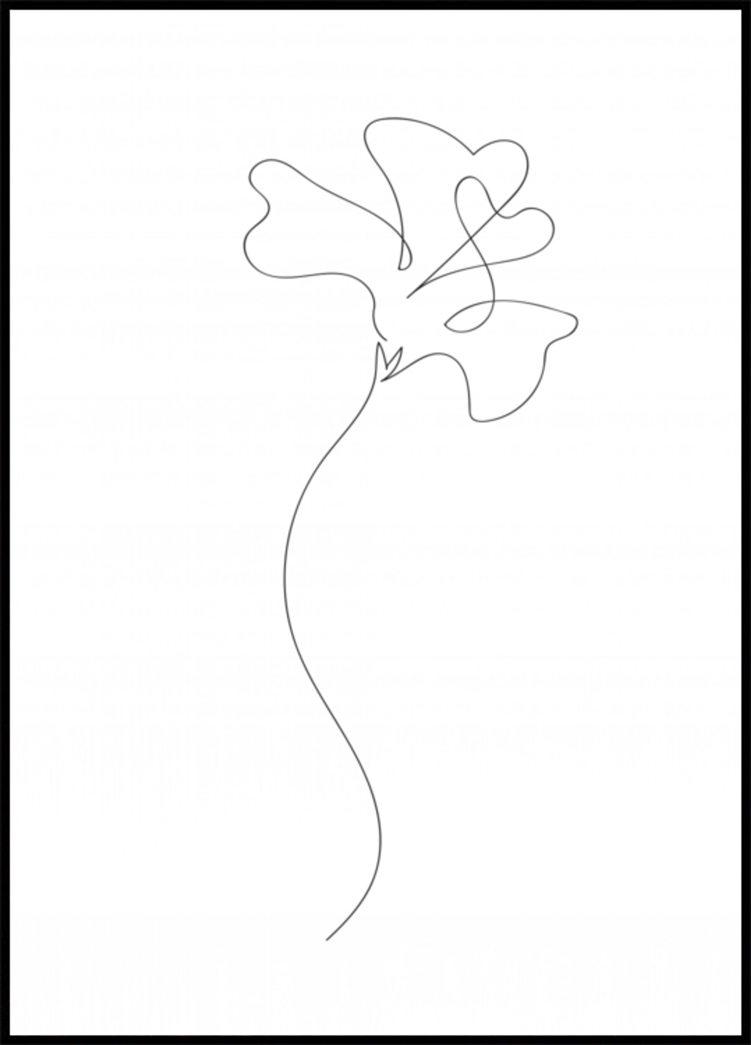 Delicate Sweet Pea Line