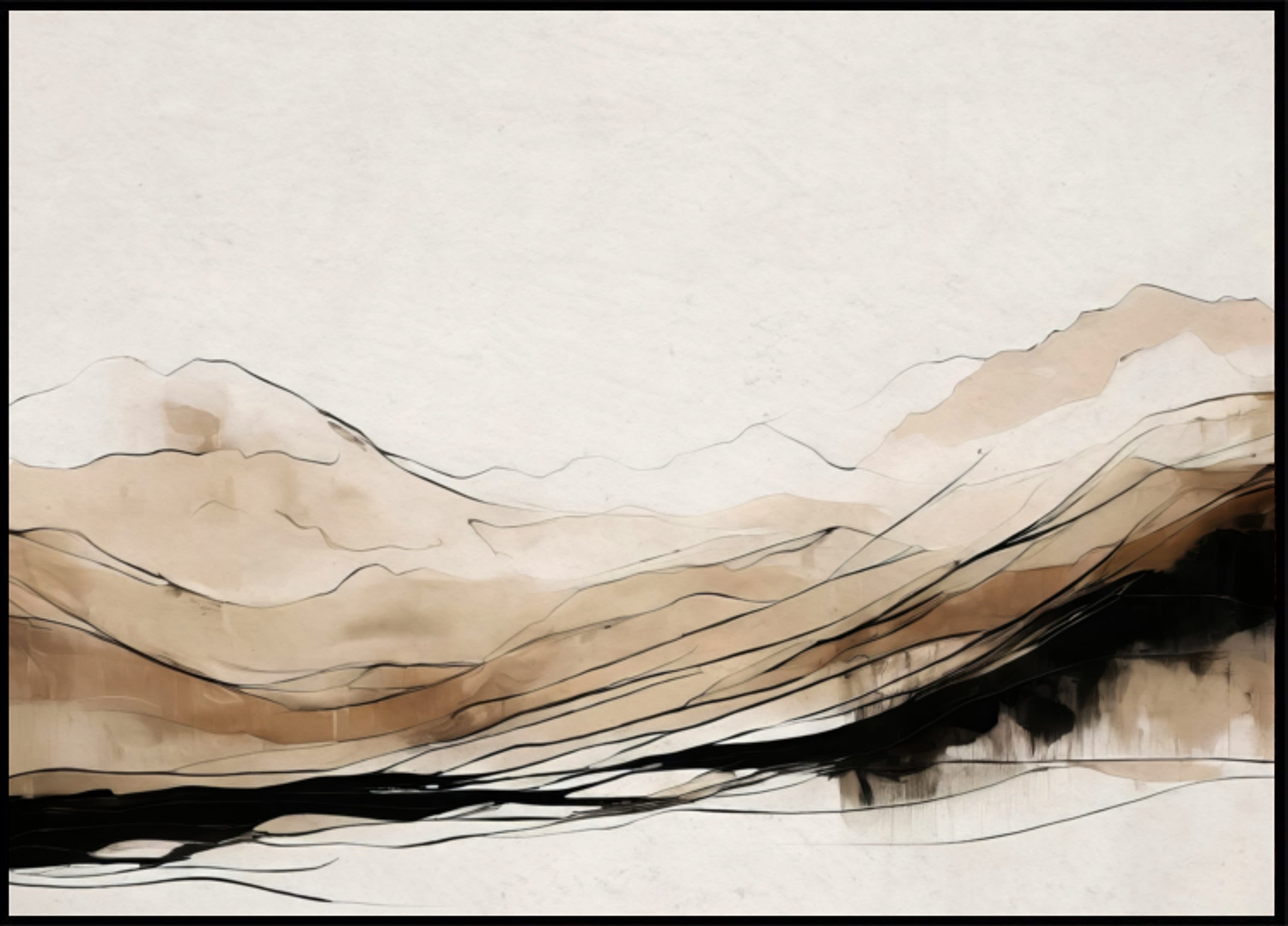 Abstract Mountain Layers