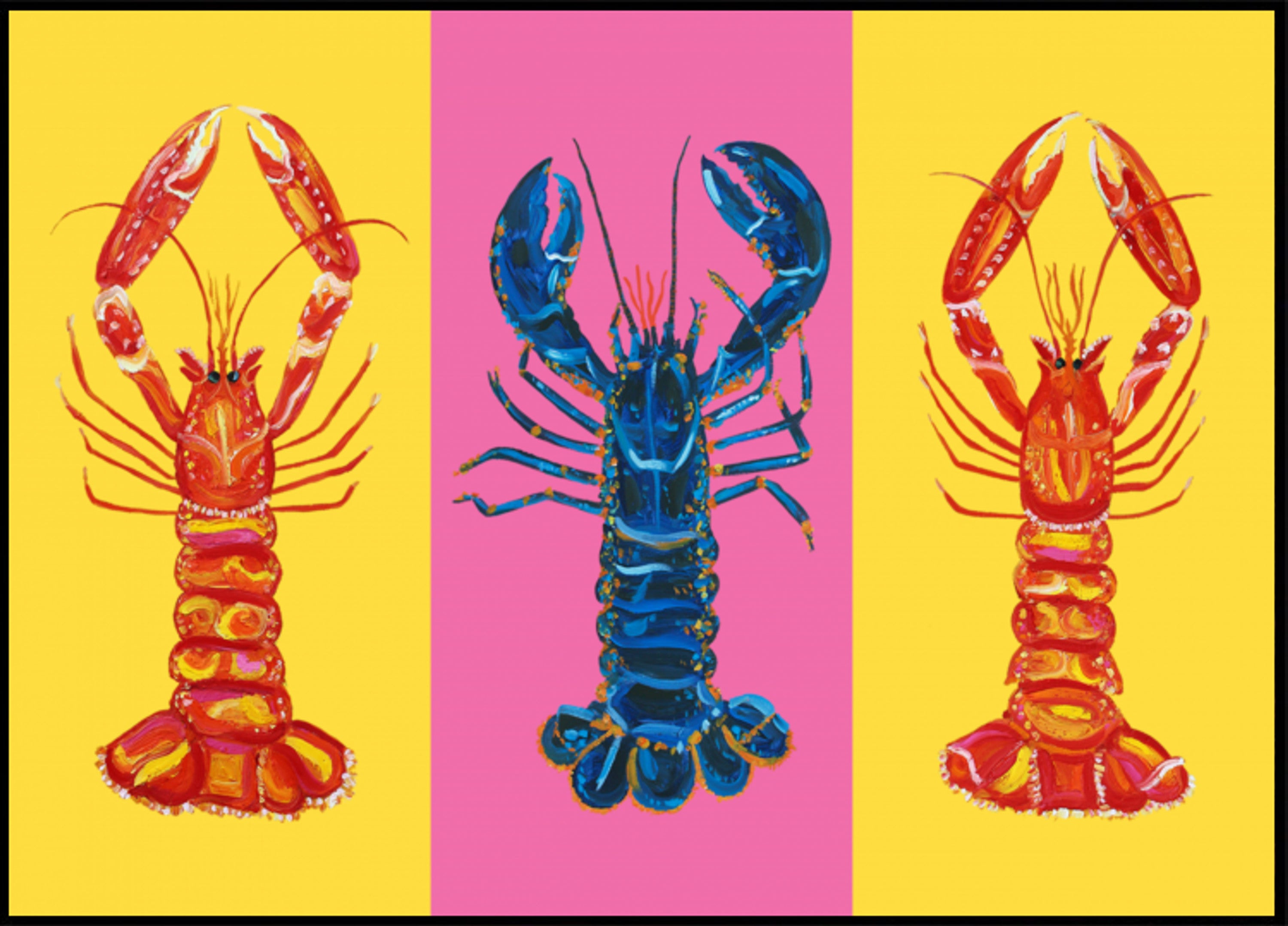 Lobster Langoustines Pop Art 2