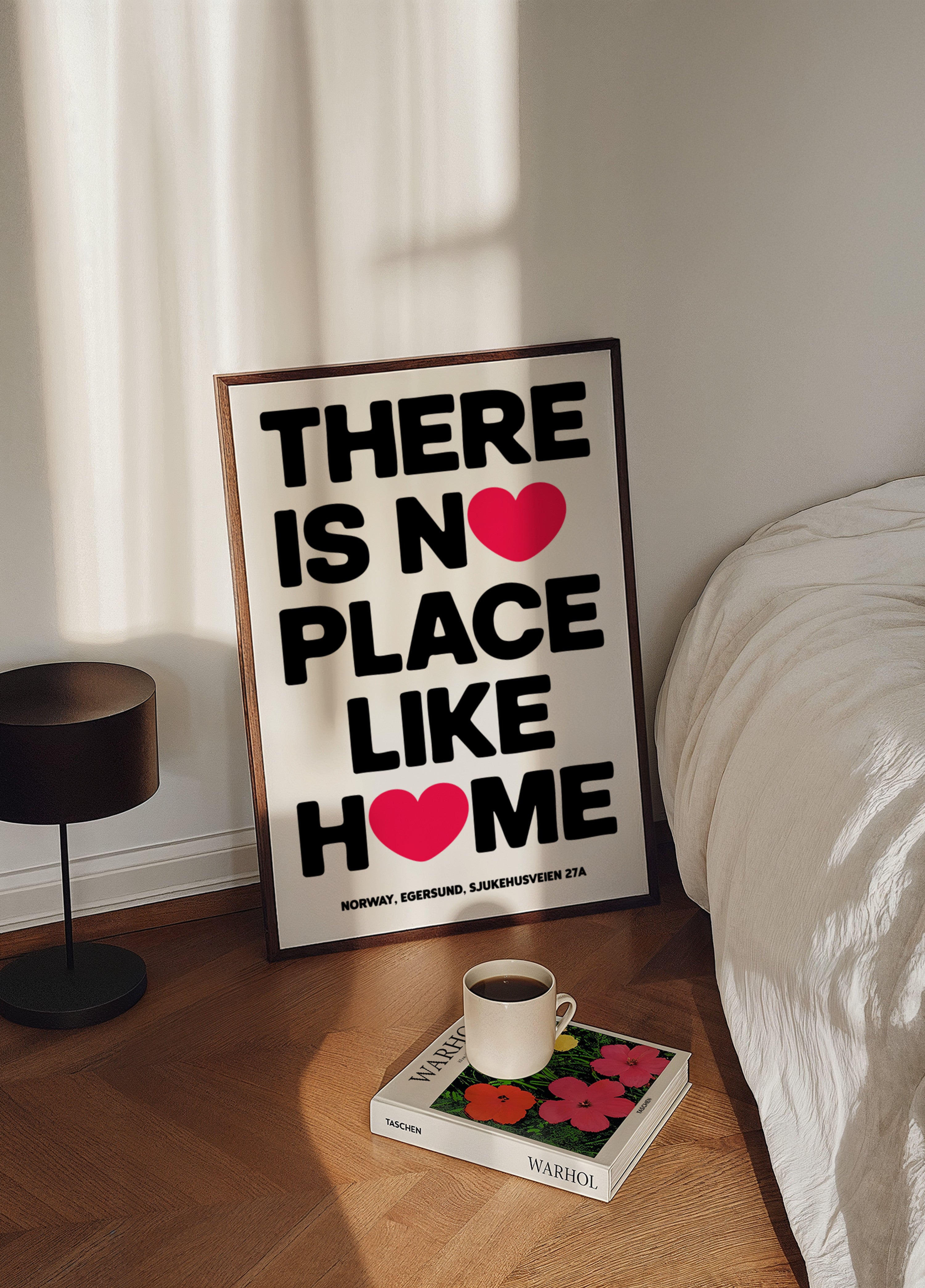 Inspirerande citatposter – Det finns inget bättre ställe än hemmet