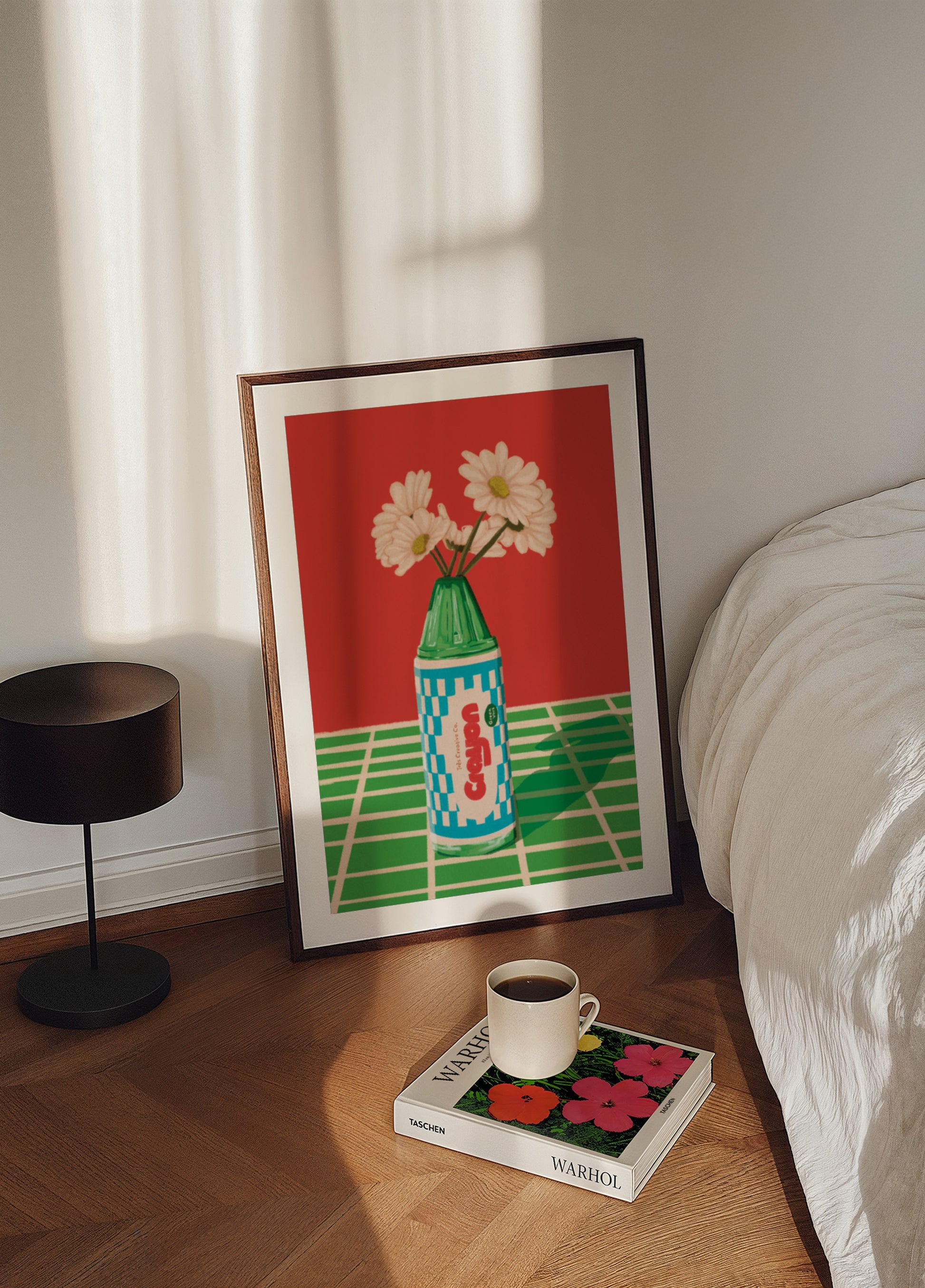 Playful Crayon Daisies