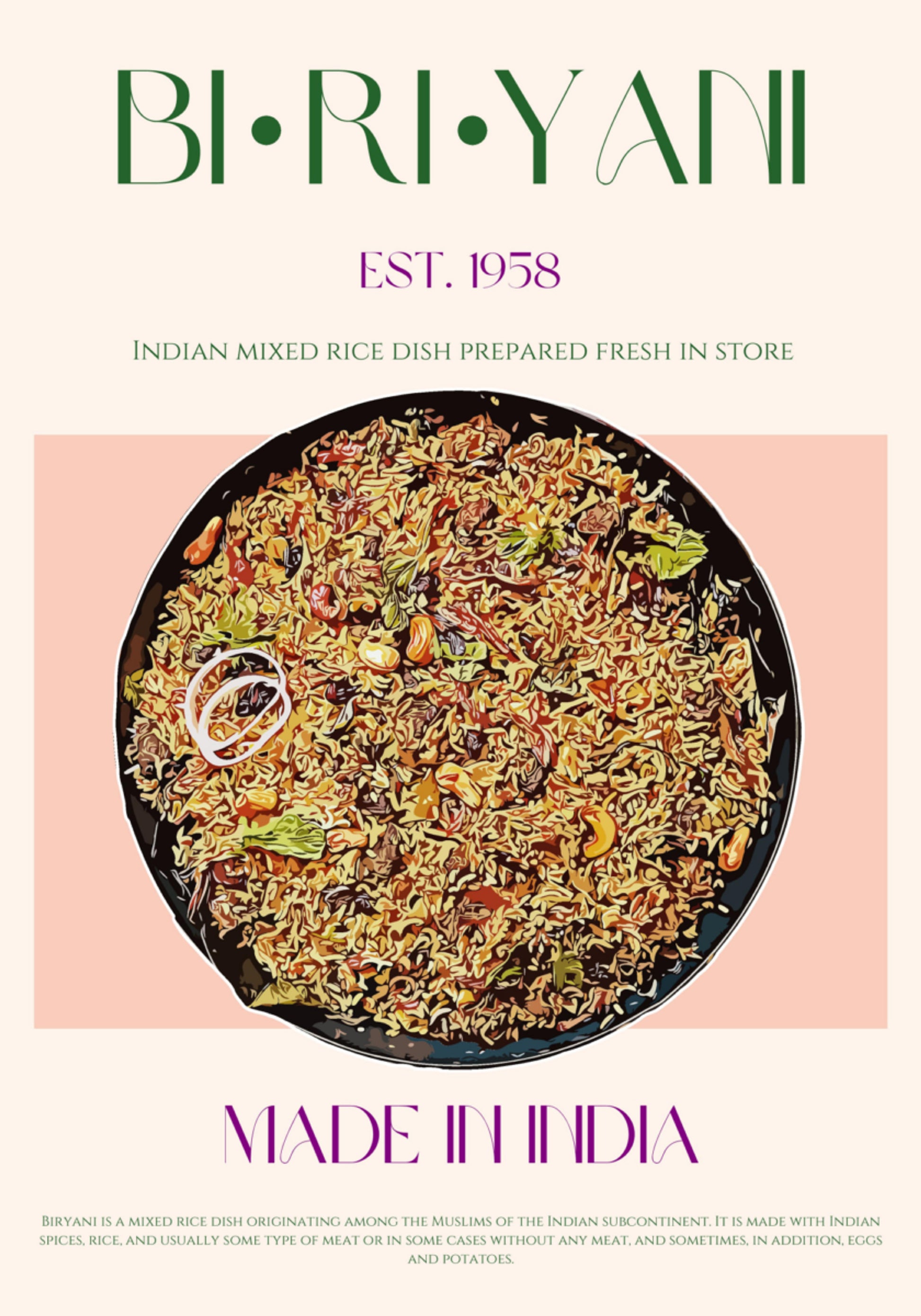 Delicious Indian Biryani