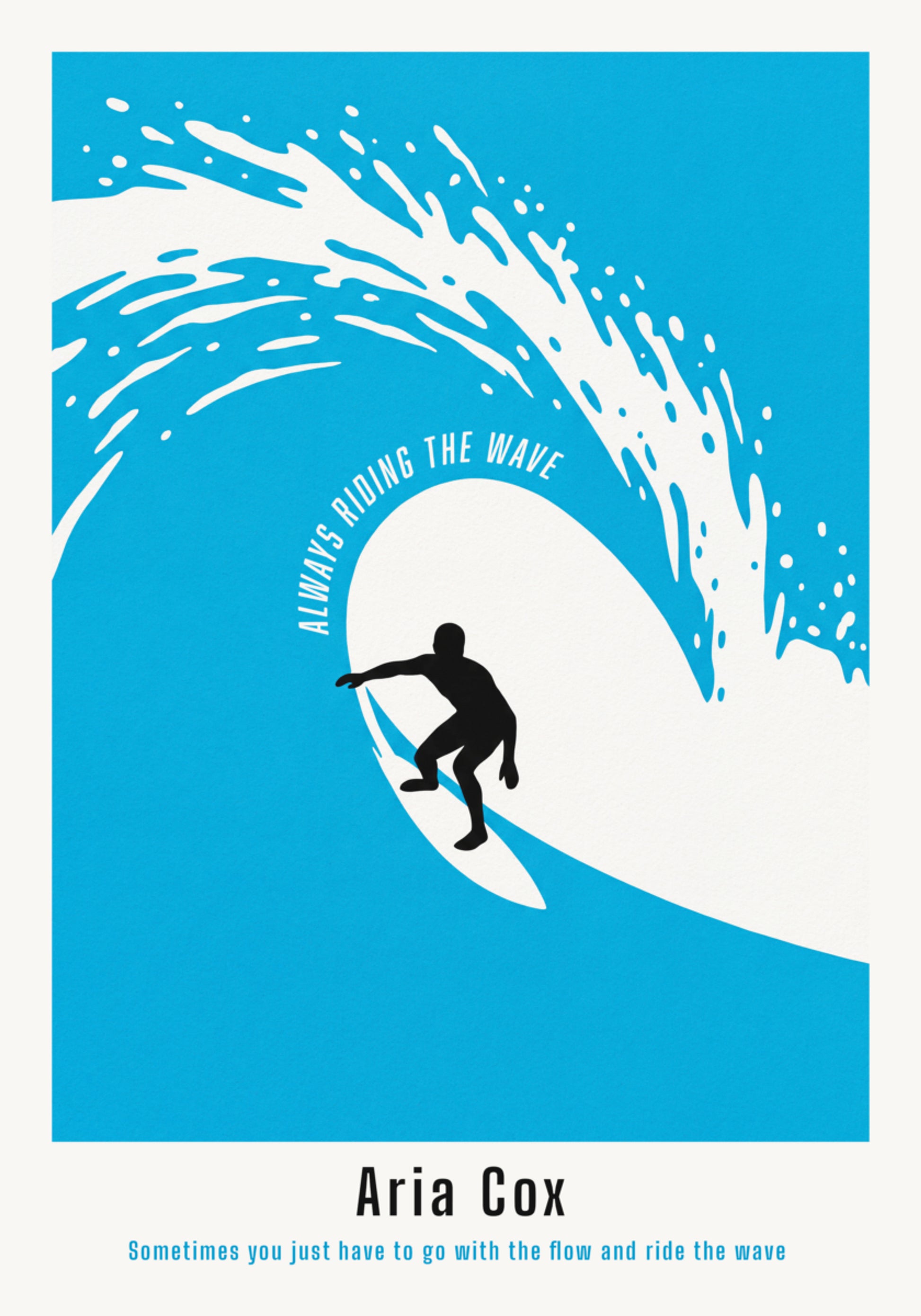Oanpassad surfplakat
