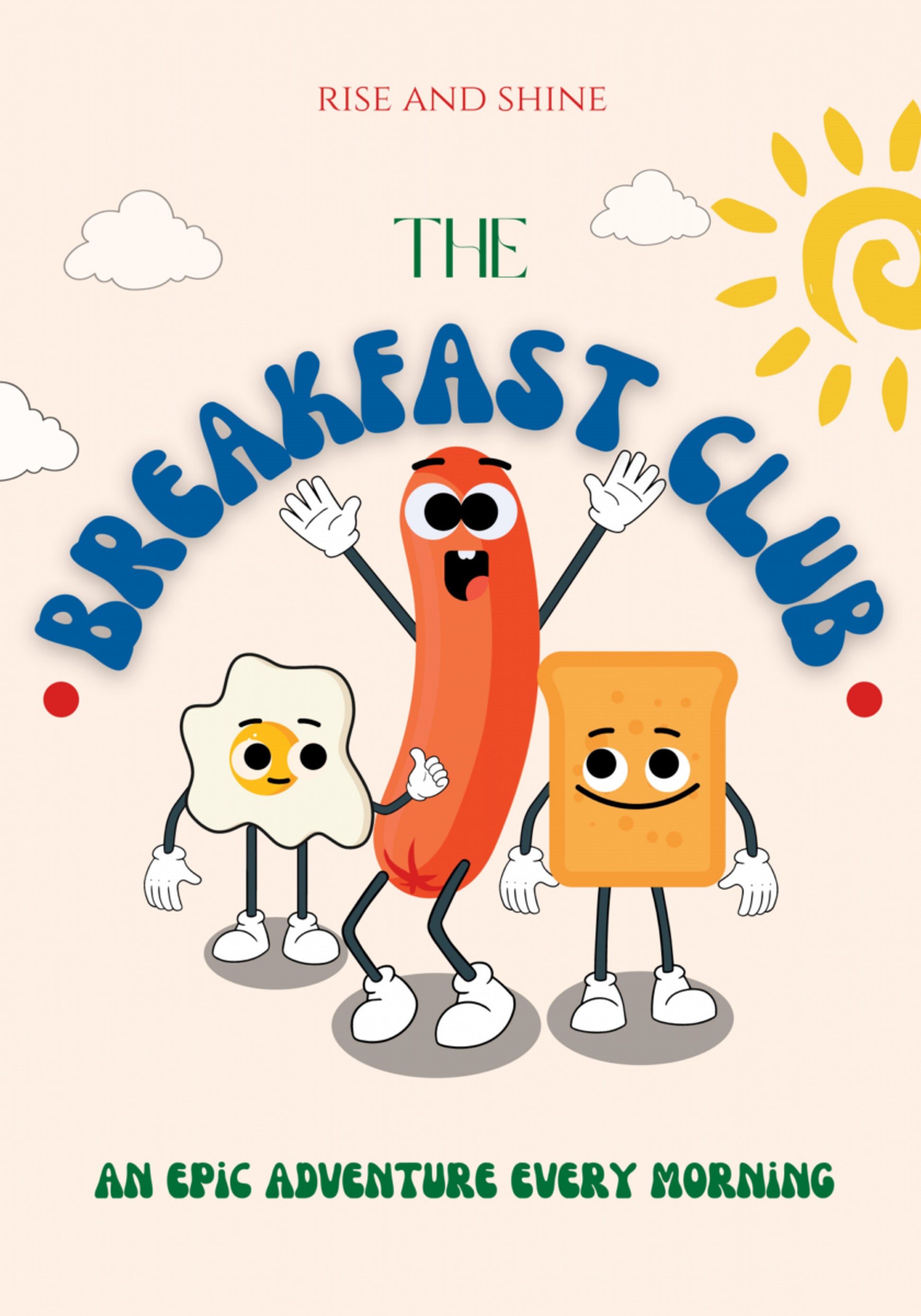 Cartoon Breakfast Buddies