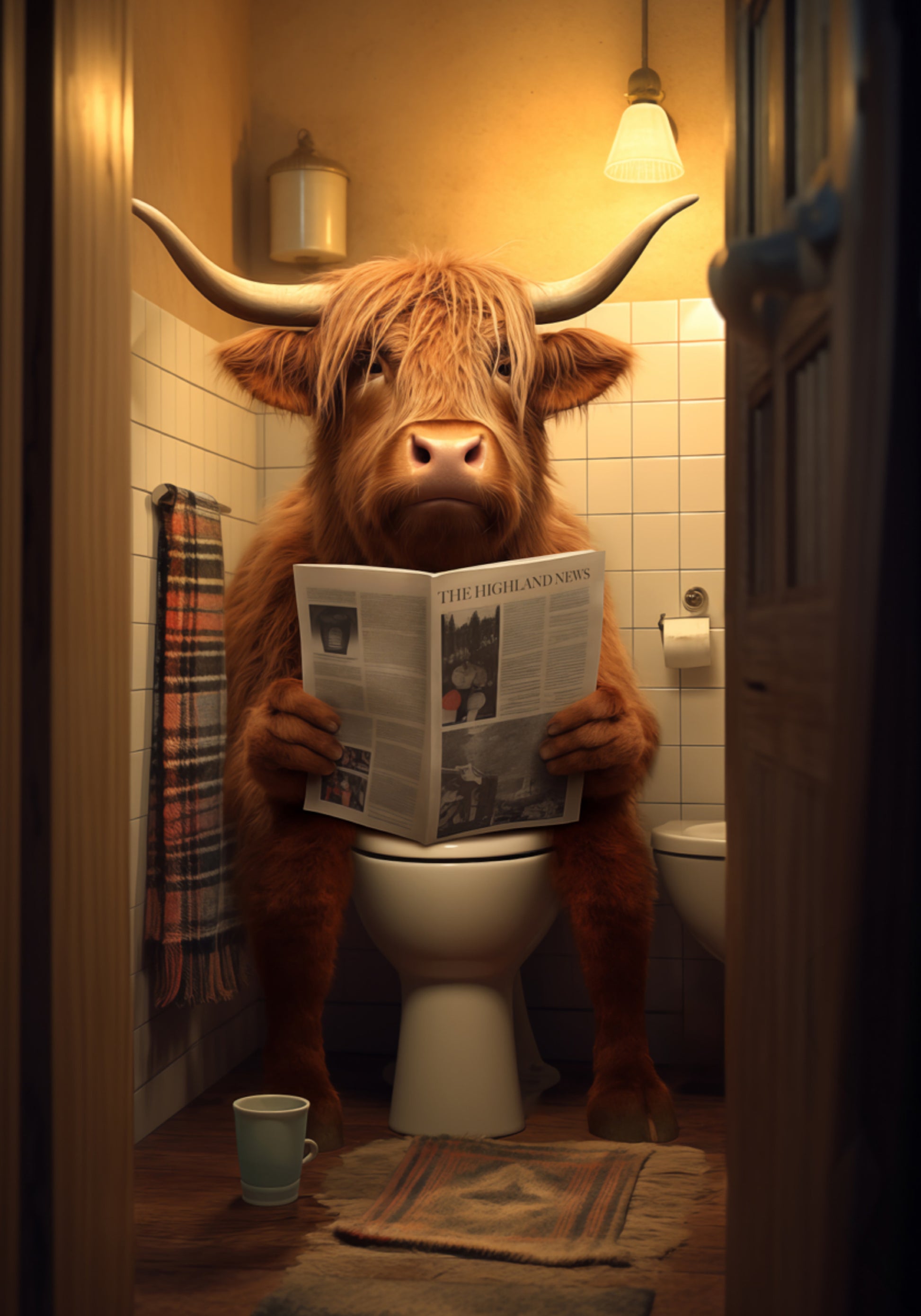 Highland Cow Reading News