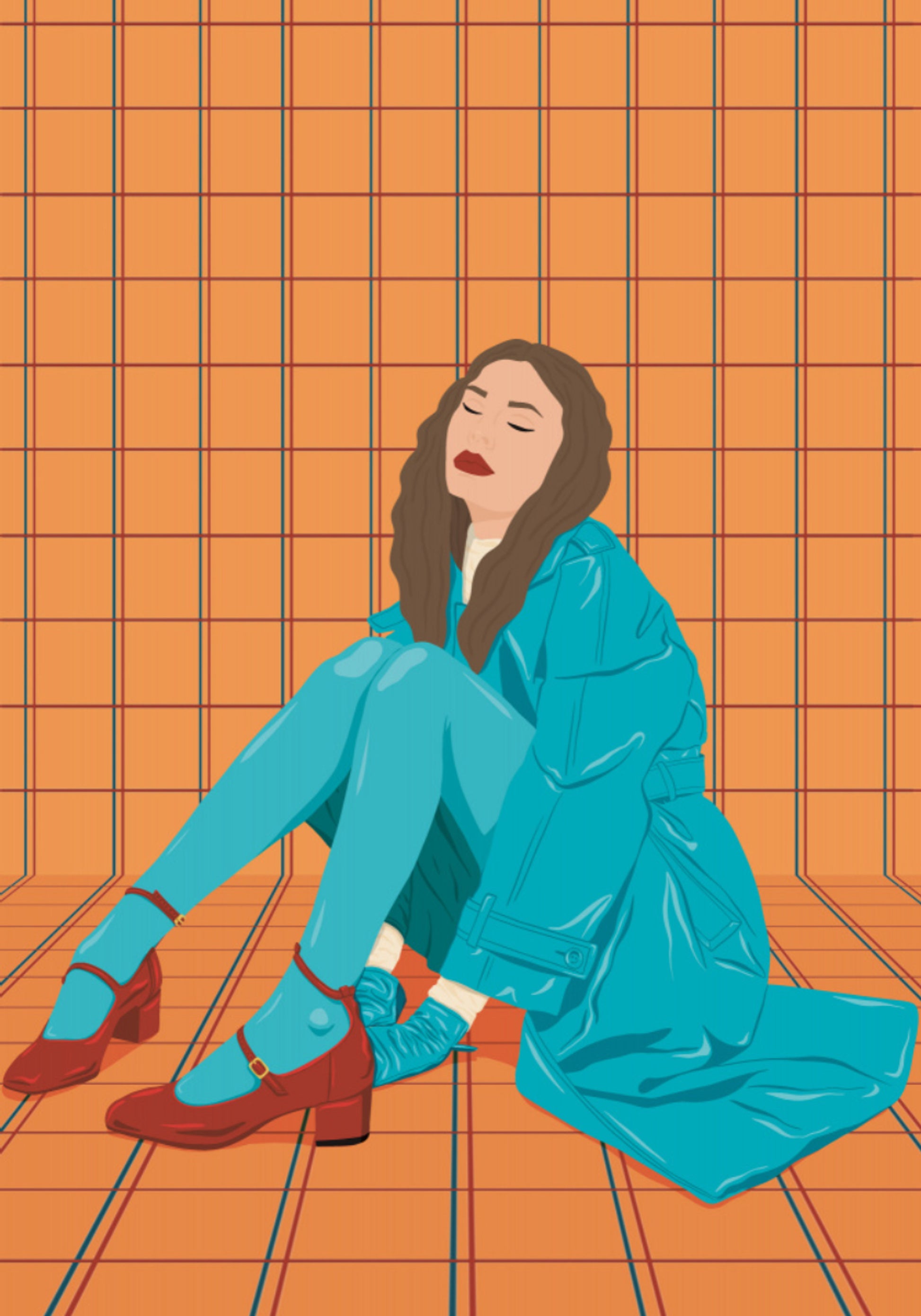 Stylish Woman in Teal