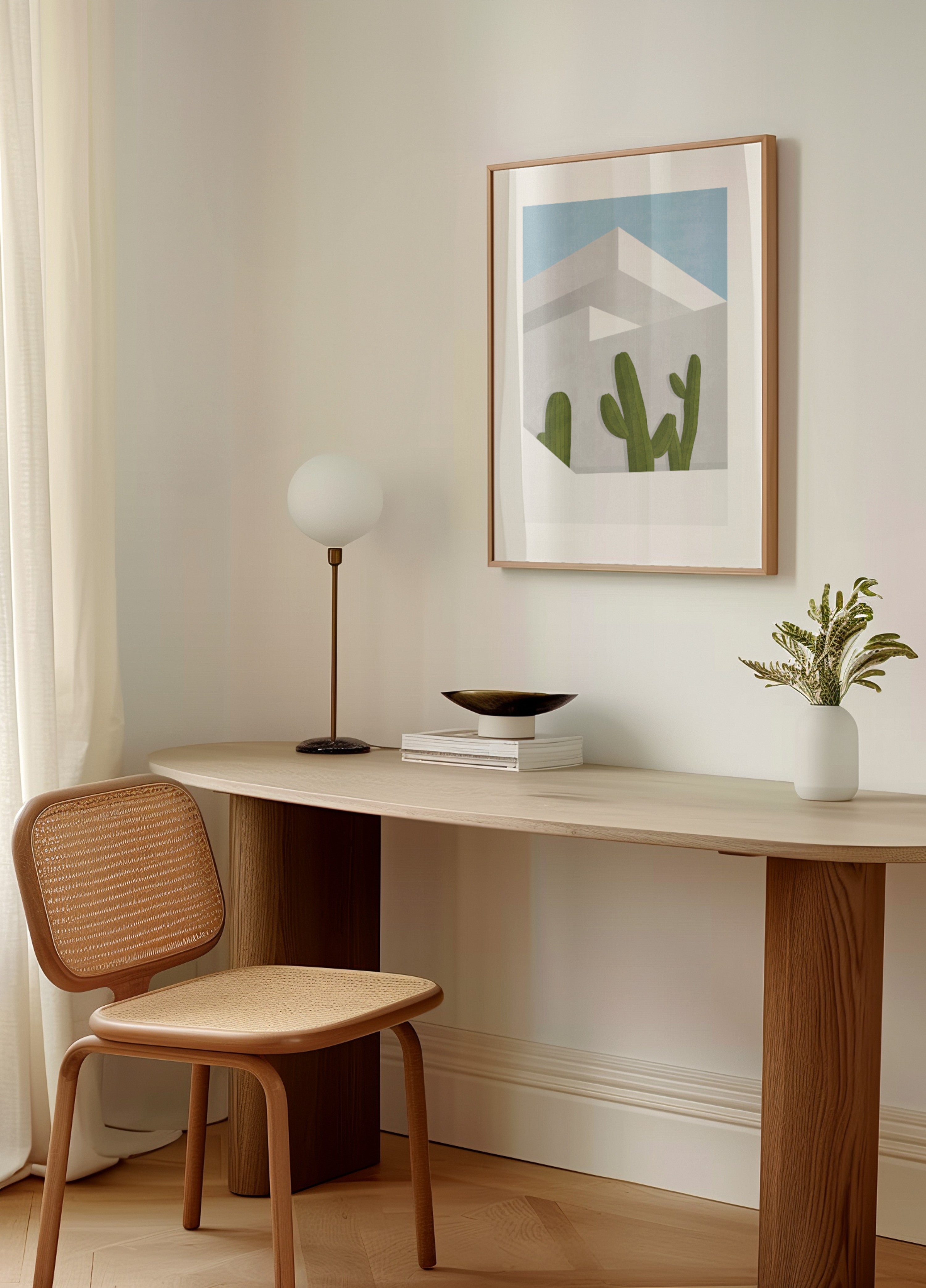 Minimalist Desert Cacti