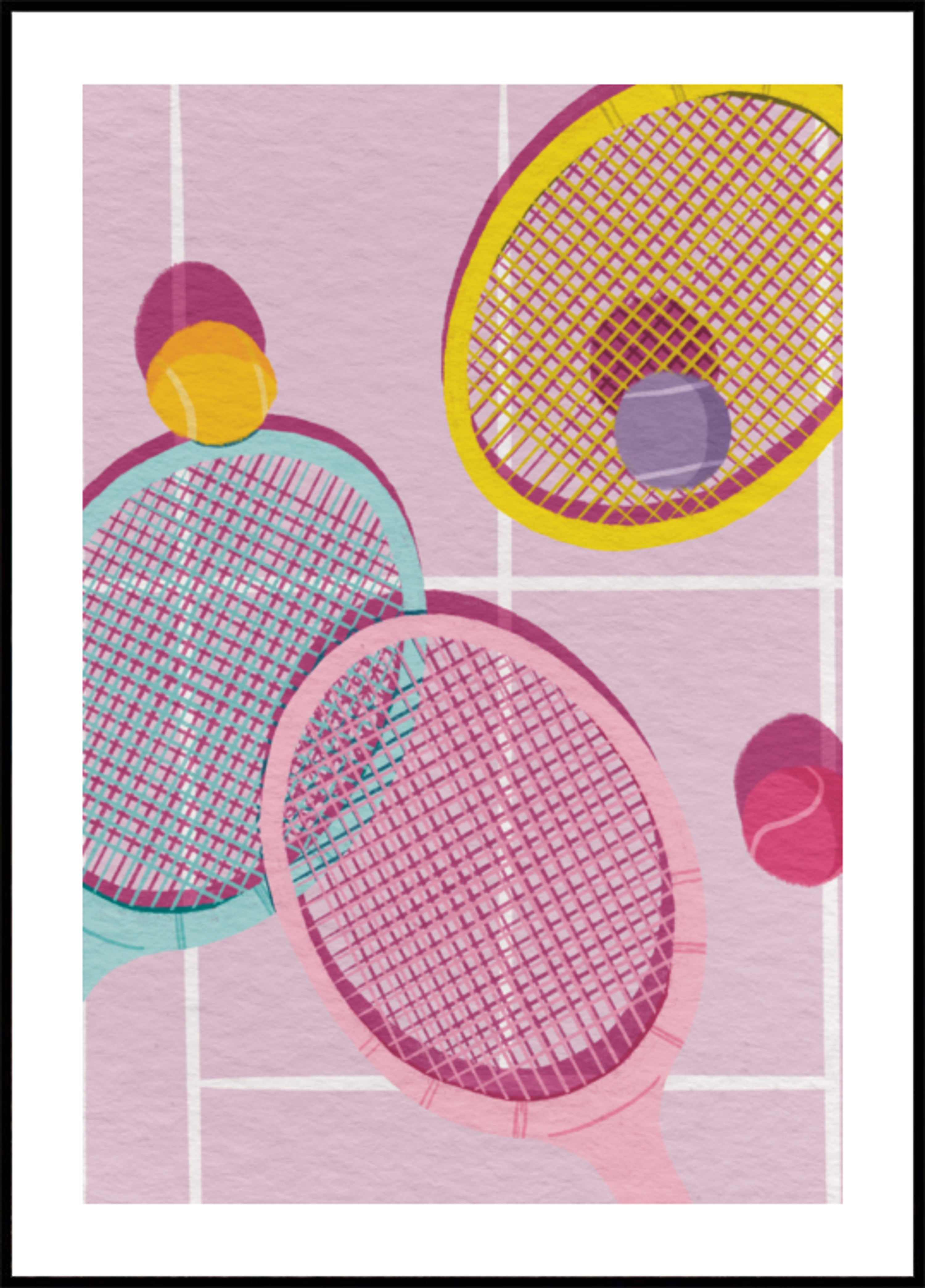 Playful Tennis Rackets