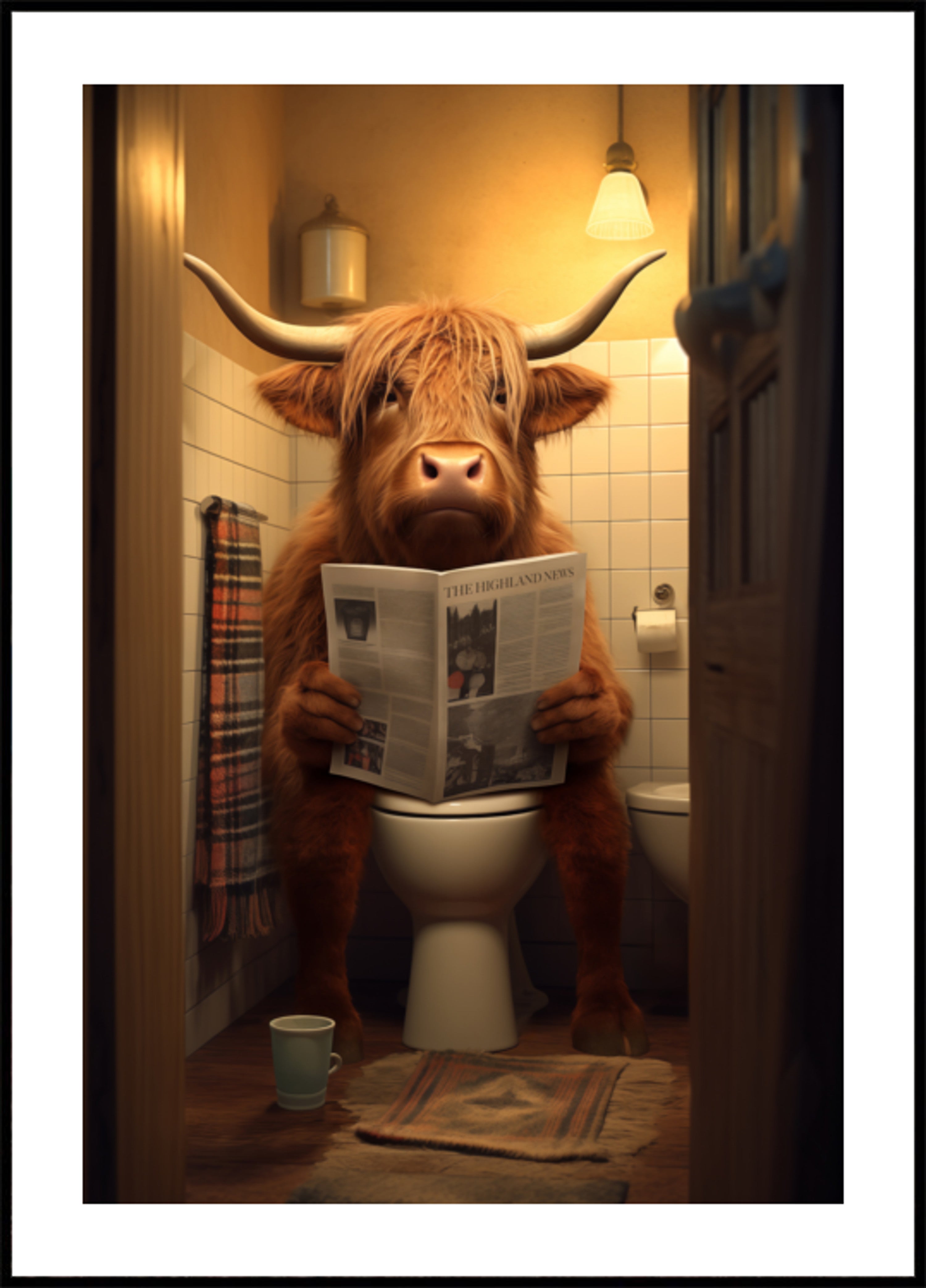 Highland Cow Reading News