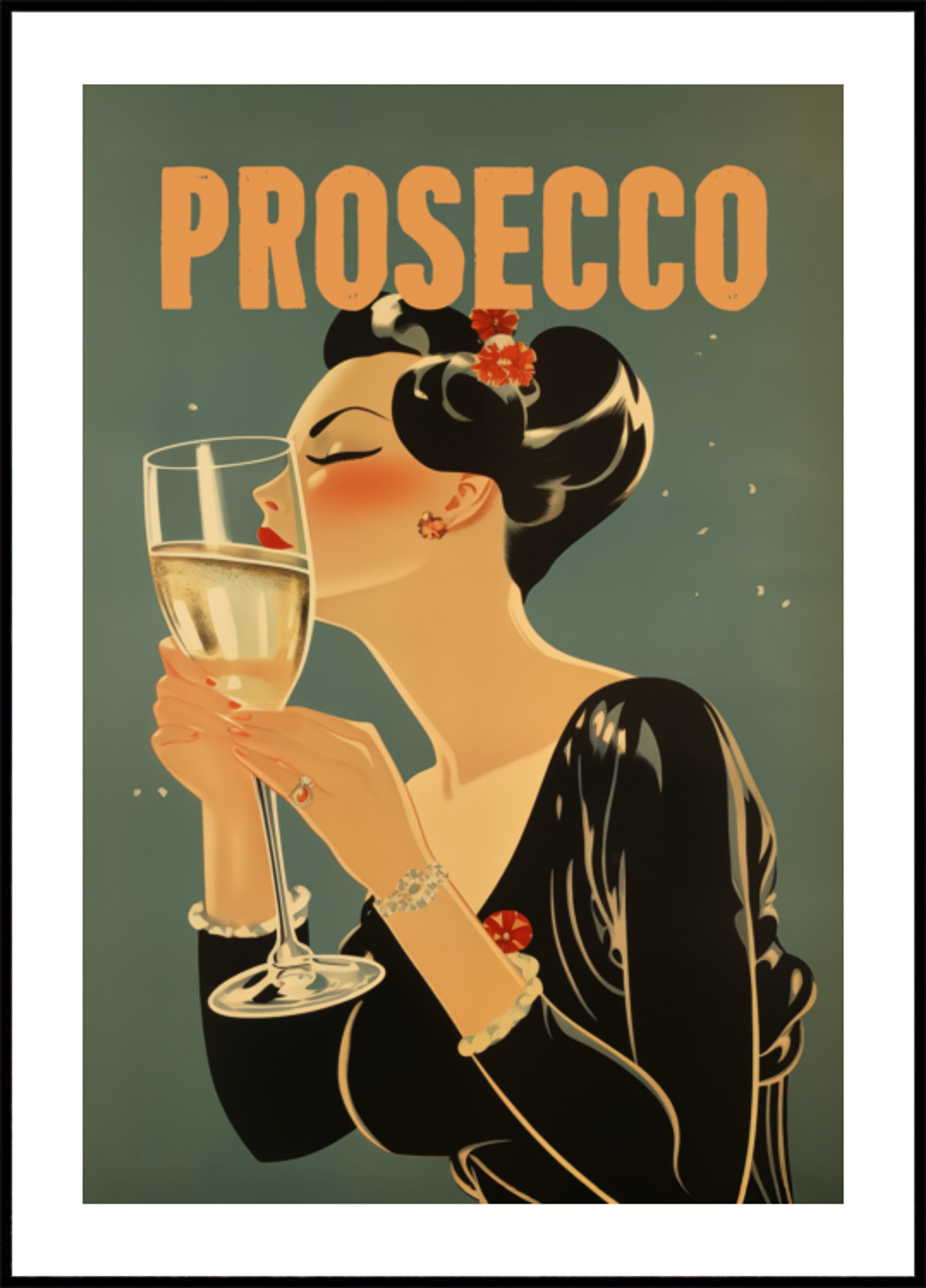 Elegant Prosecco Woman