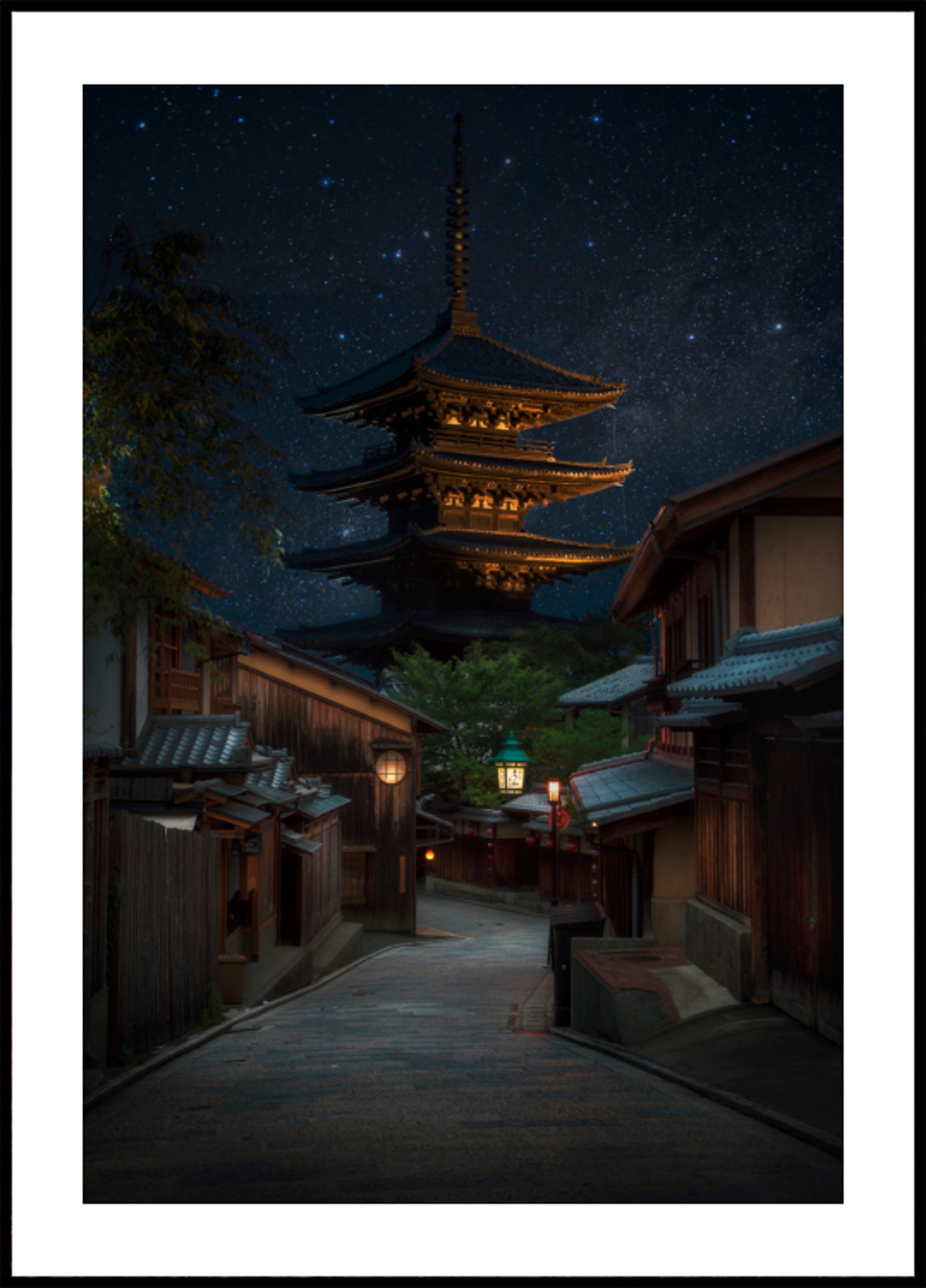 Kyoto Pagoda Starry Night