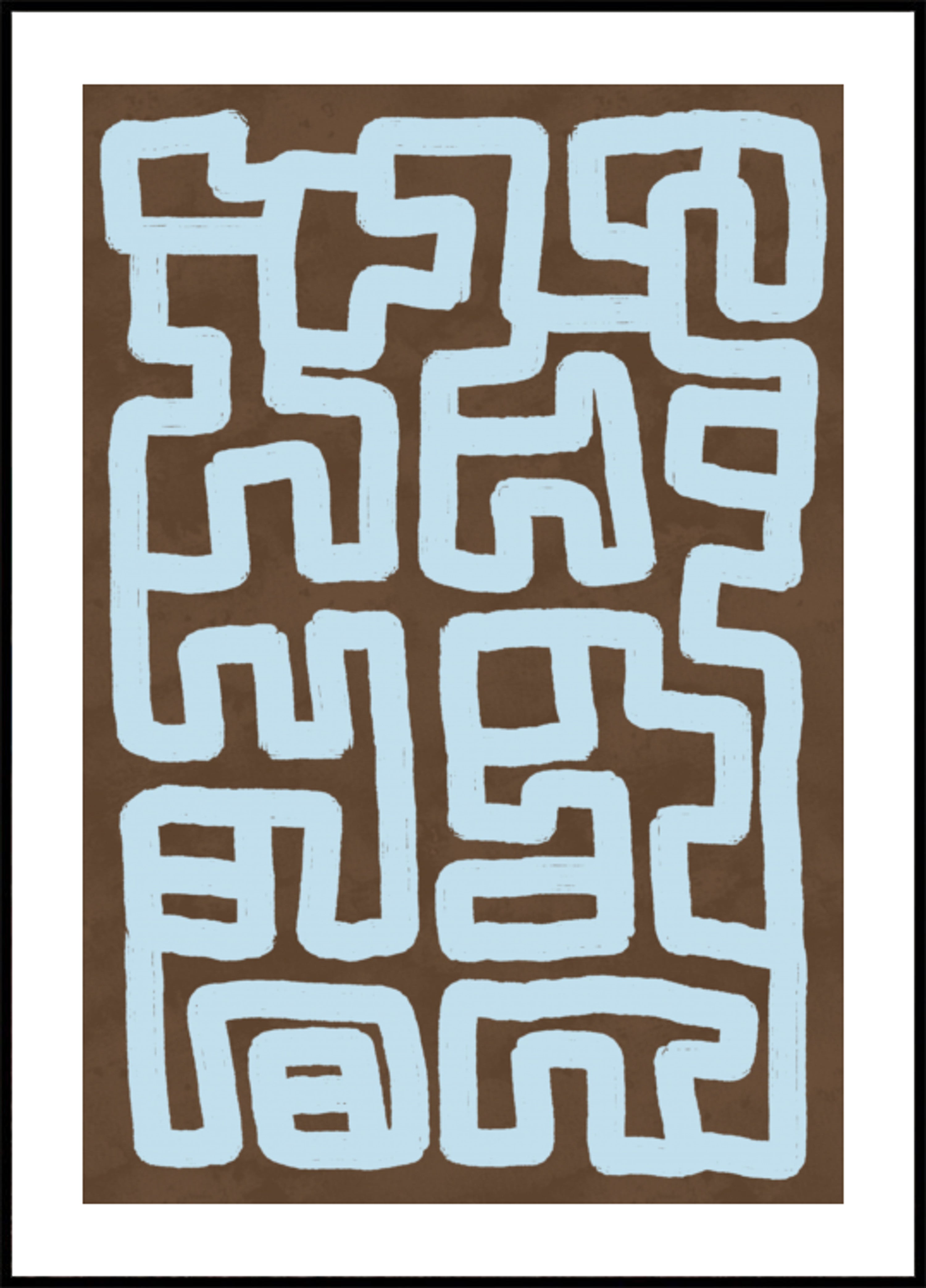 Abstract Winding Maze