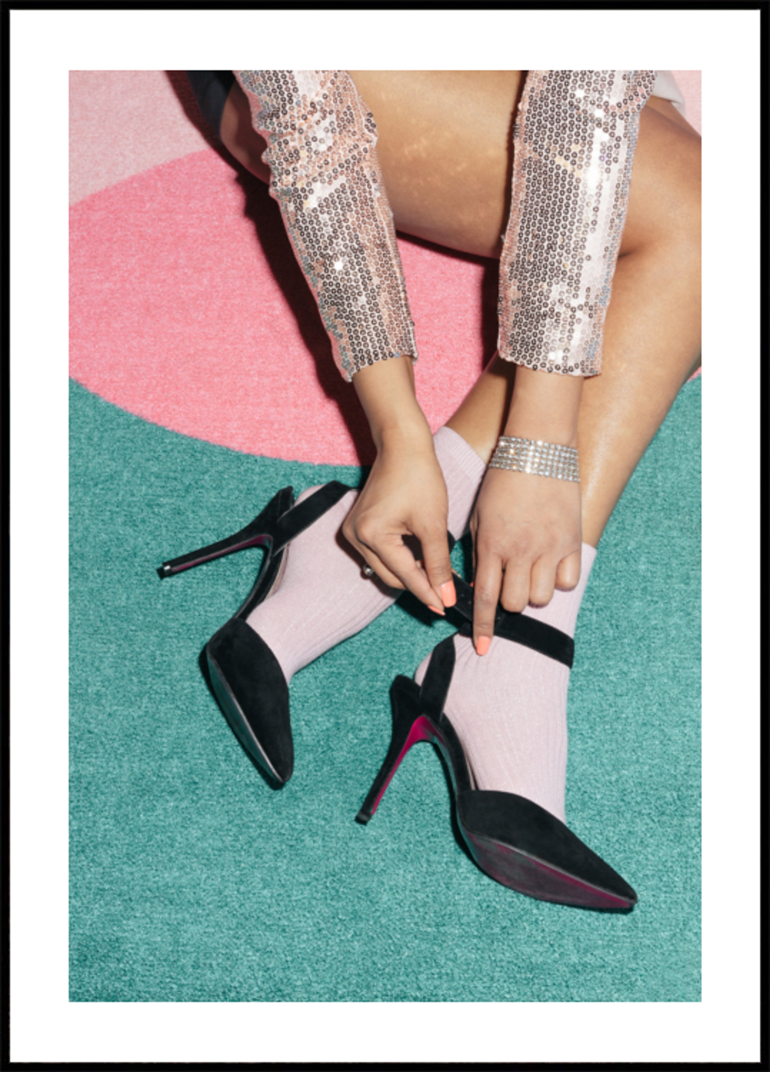 Stylish Heels and Socks