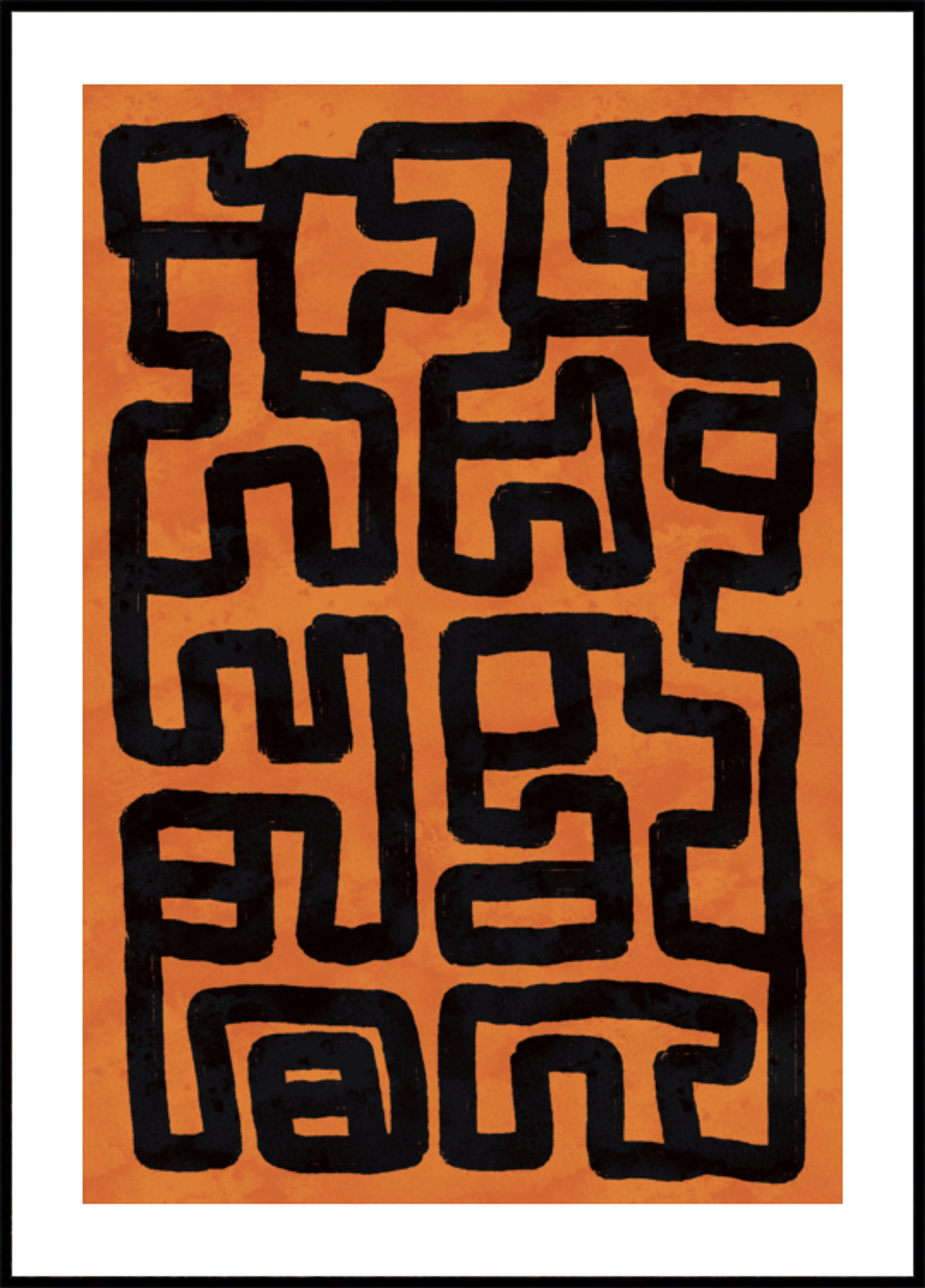 Abstract Tribal Maze
