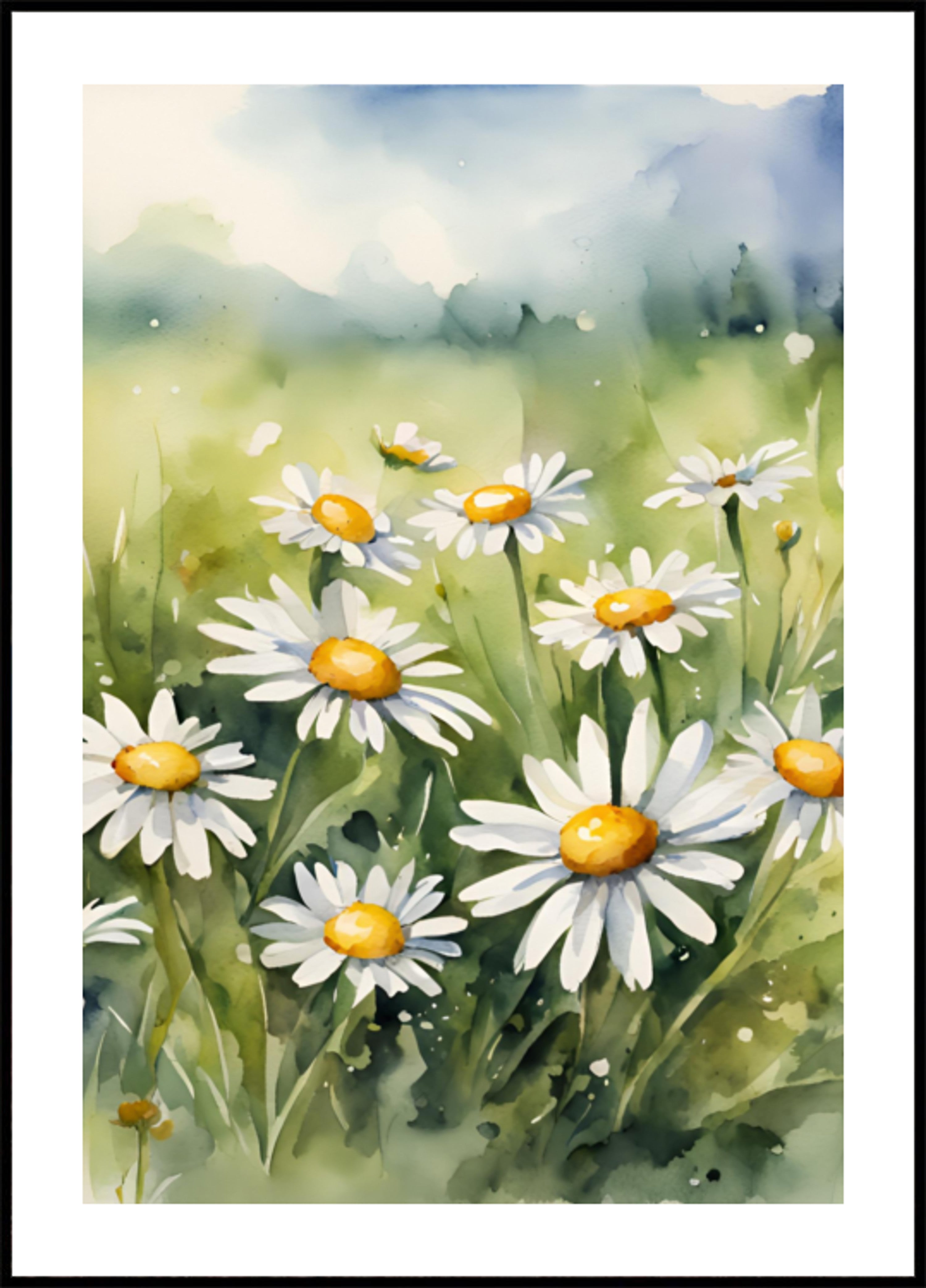 Blooming Daisy Field