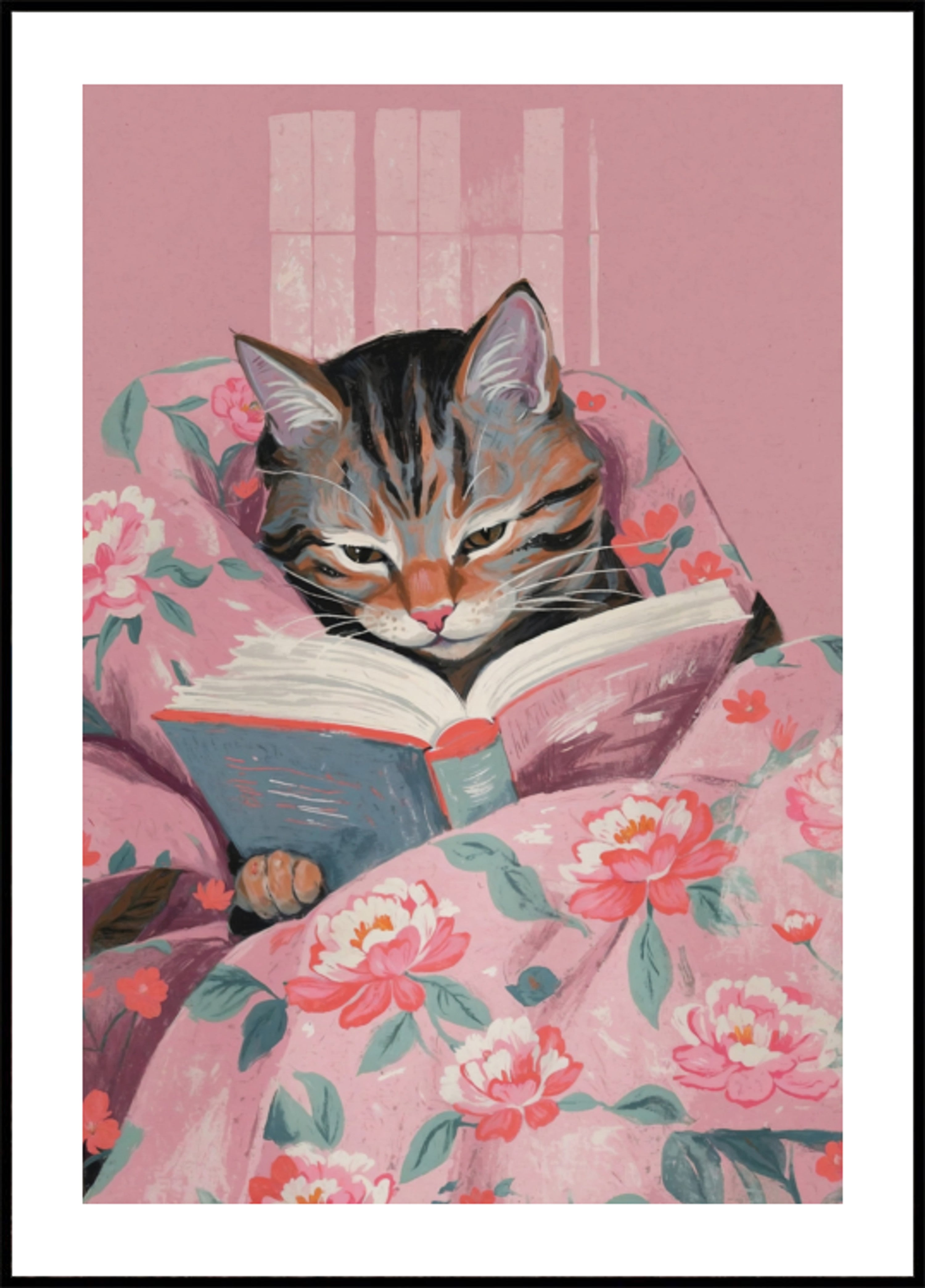Cozy Cat Reading