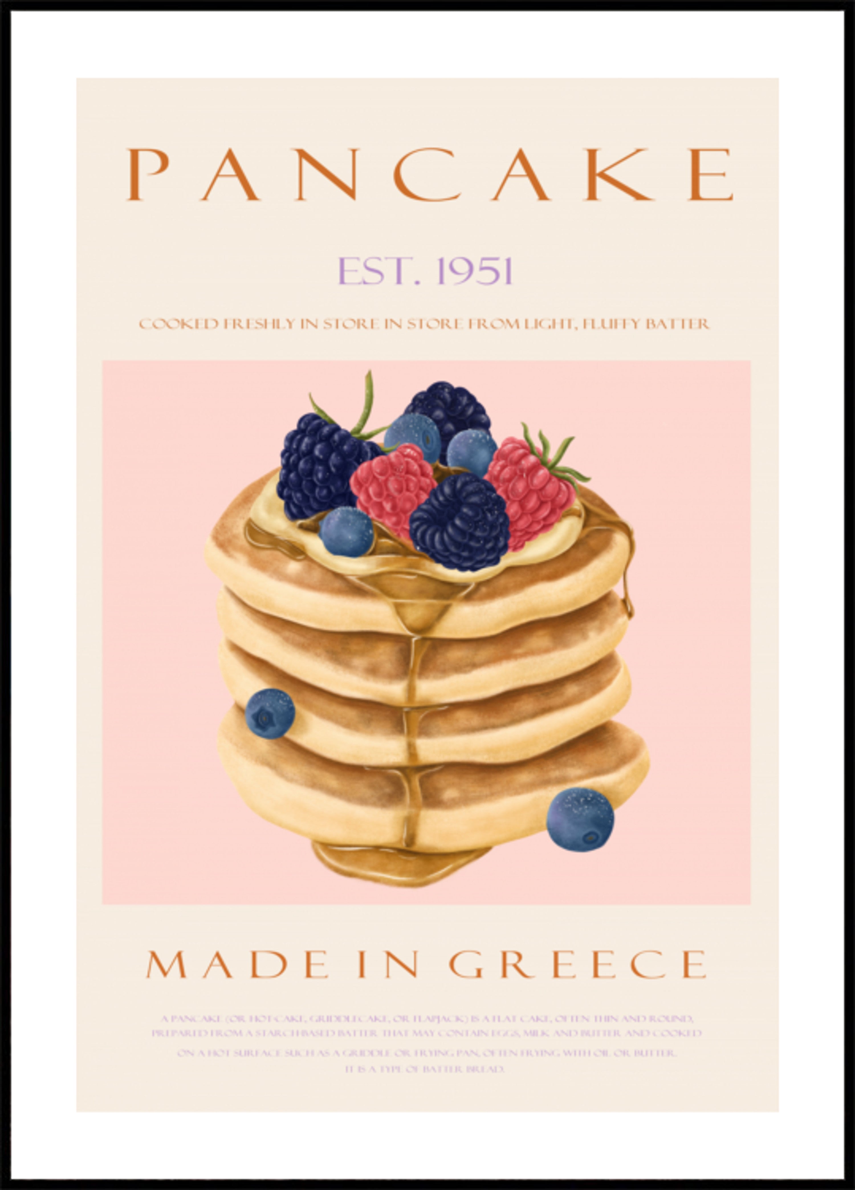 Stacked Berry Pancakes