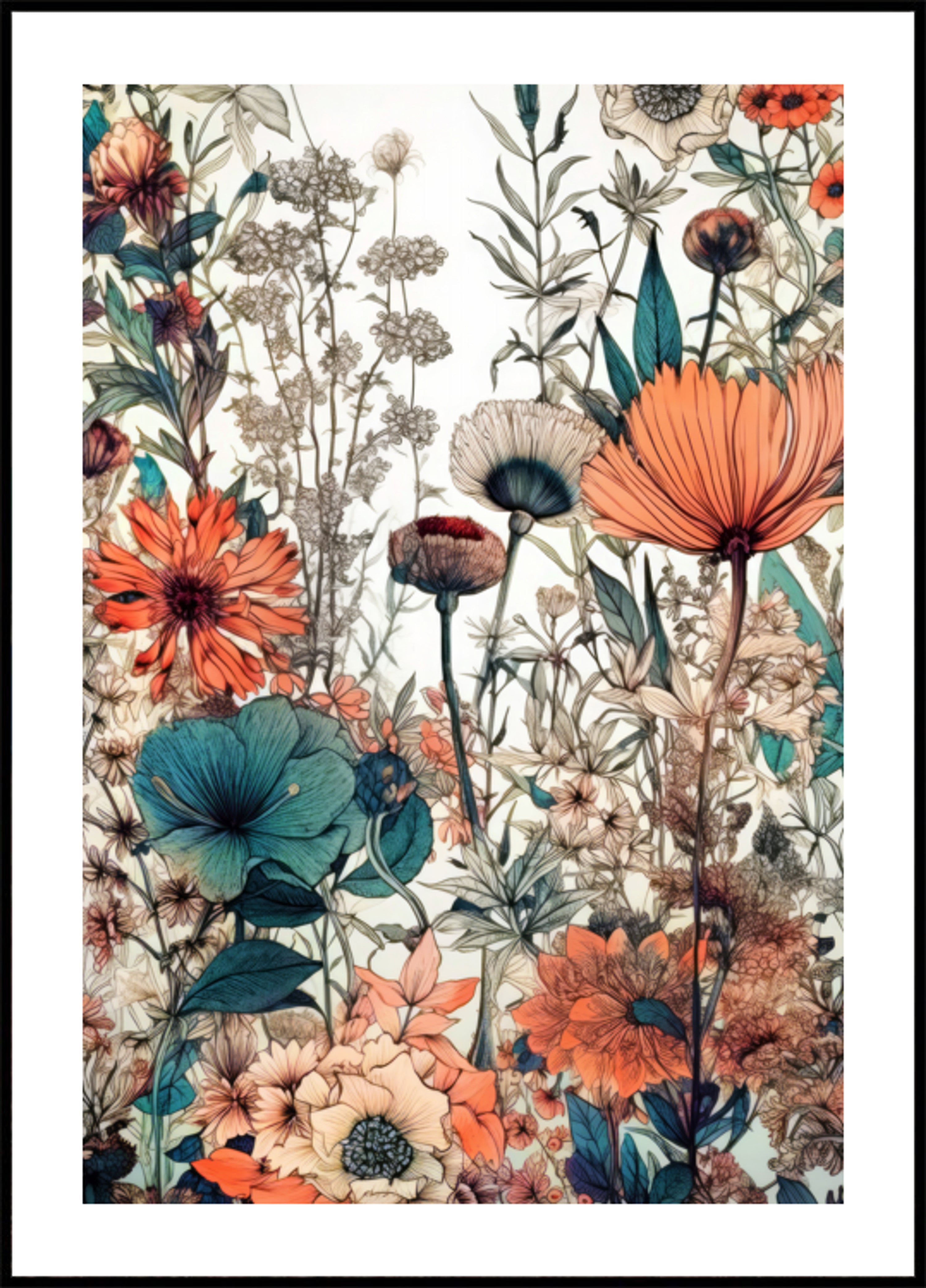 Vintage Floral Garden