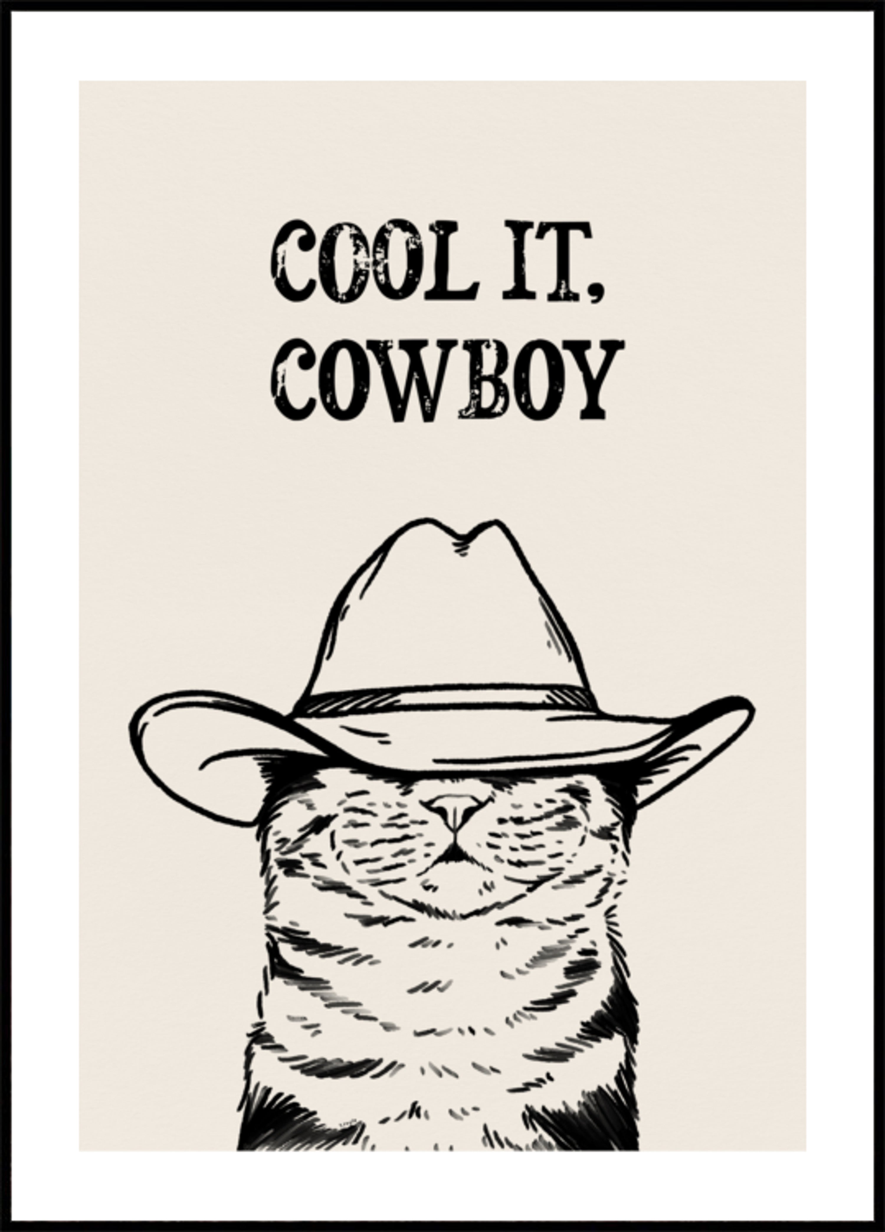 Cool It Cowboy Cat