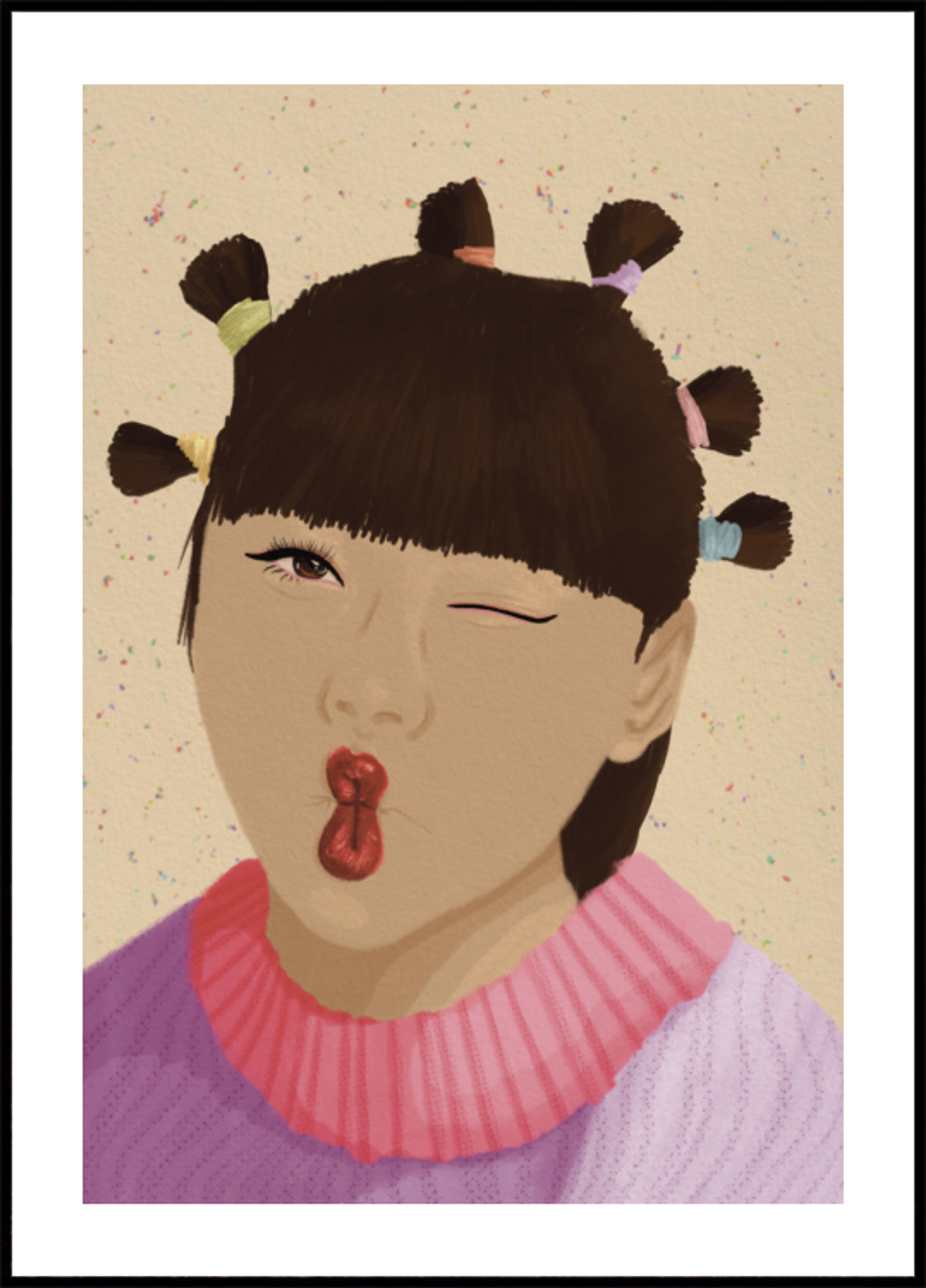 Playful Winking Portrait