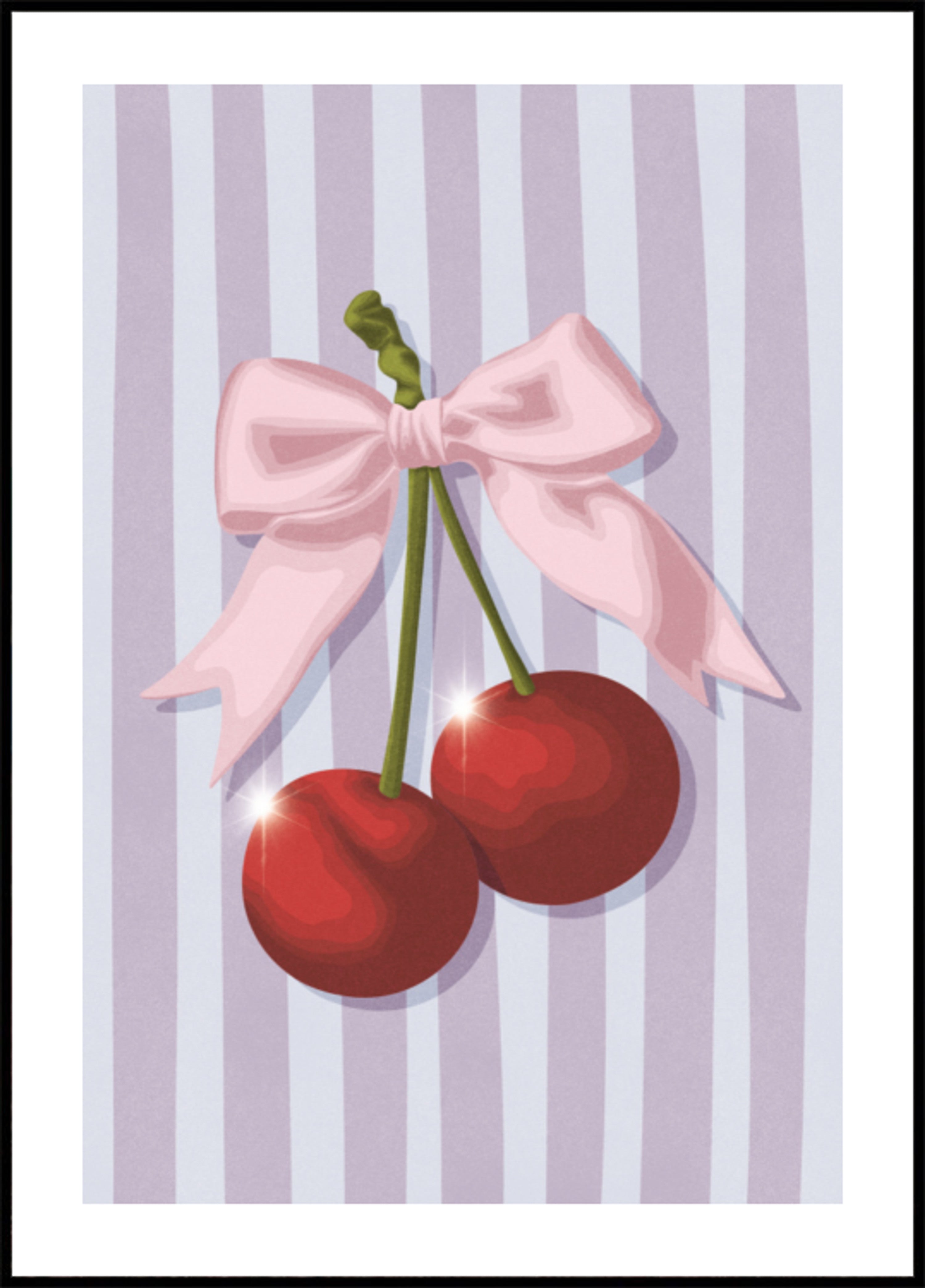 Sweet Pink Bow Cherries