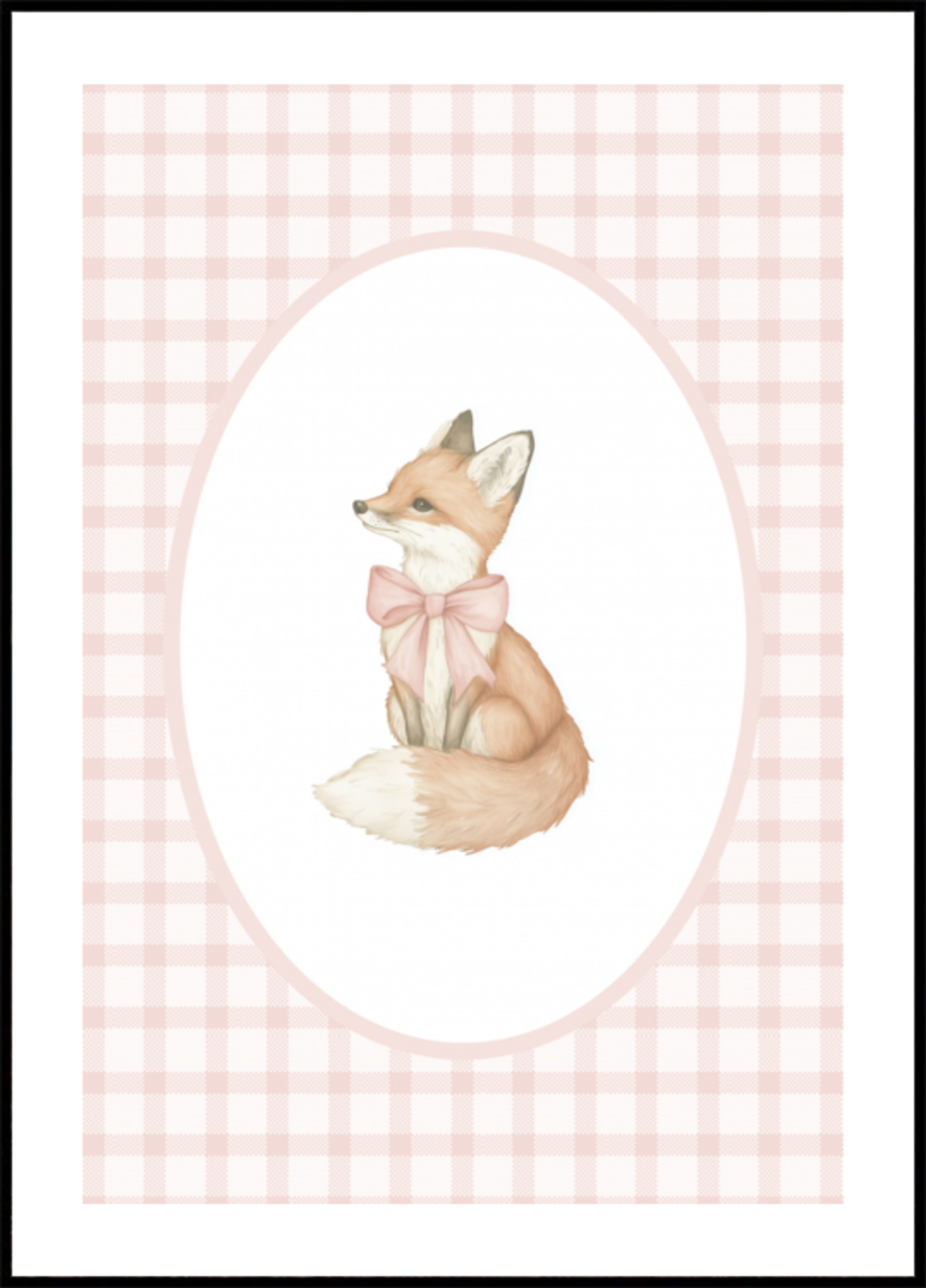Charming Fox Pink Bow