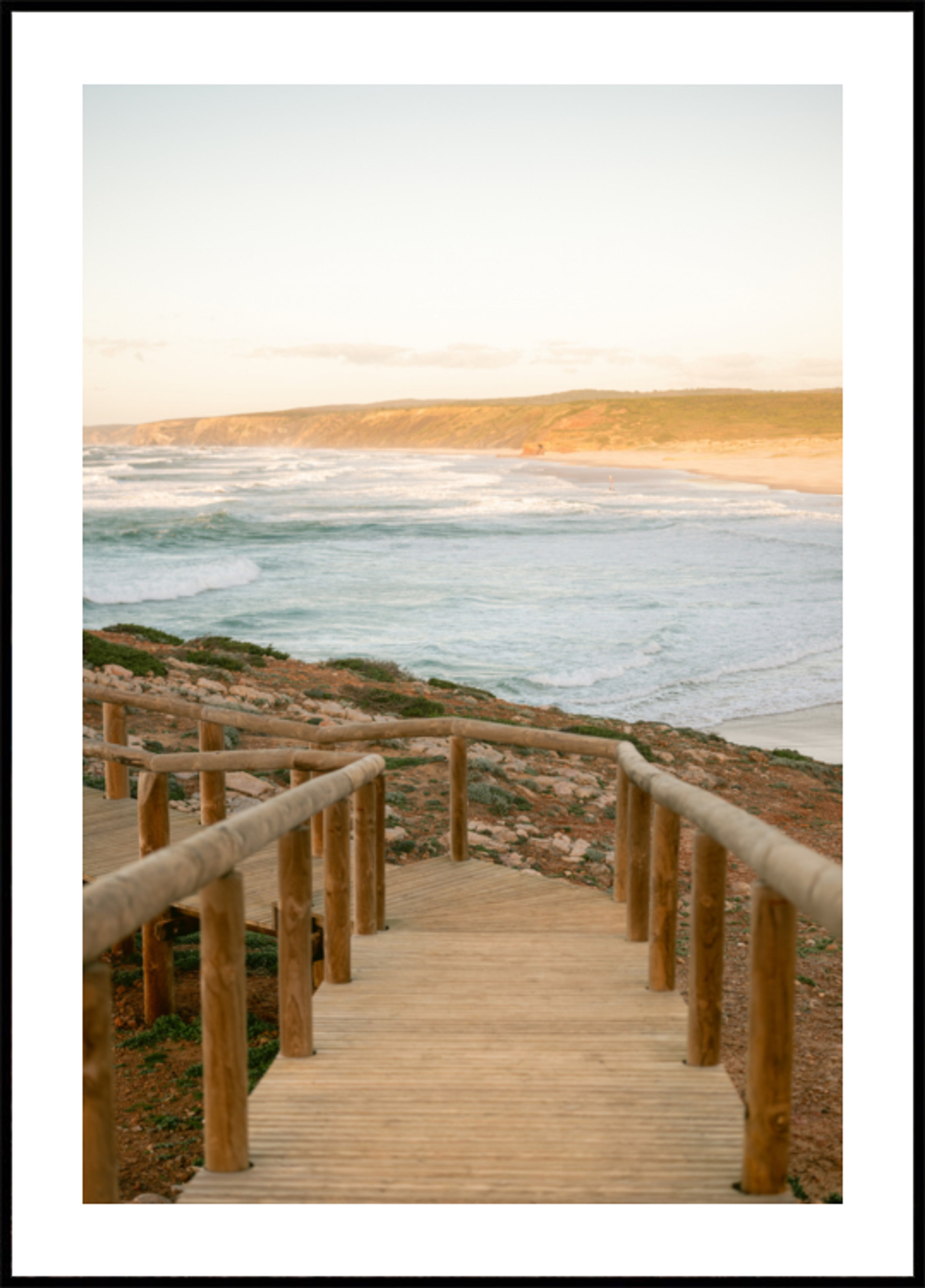 Serene Coastal Landscape At Sunset