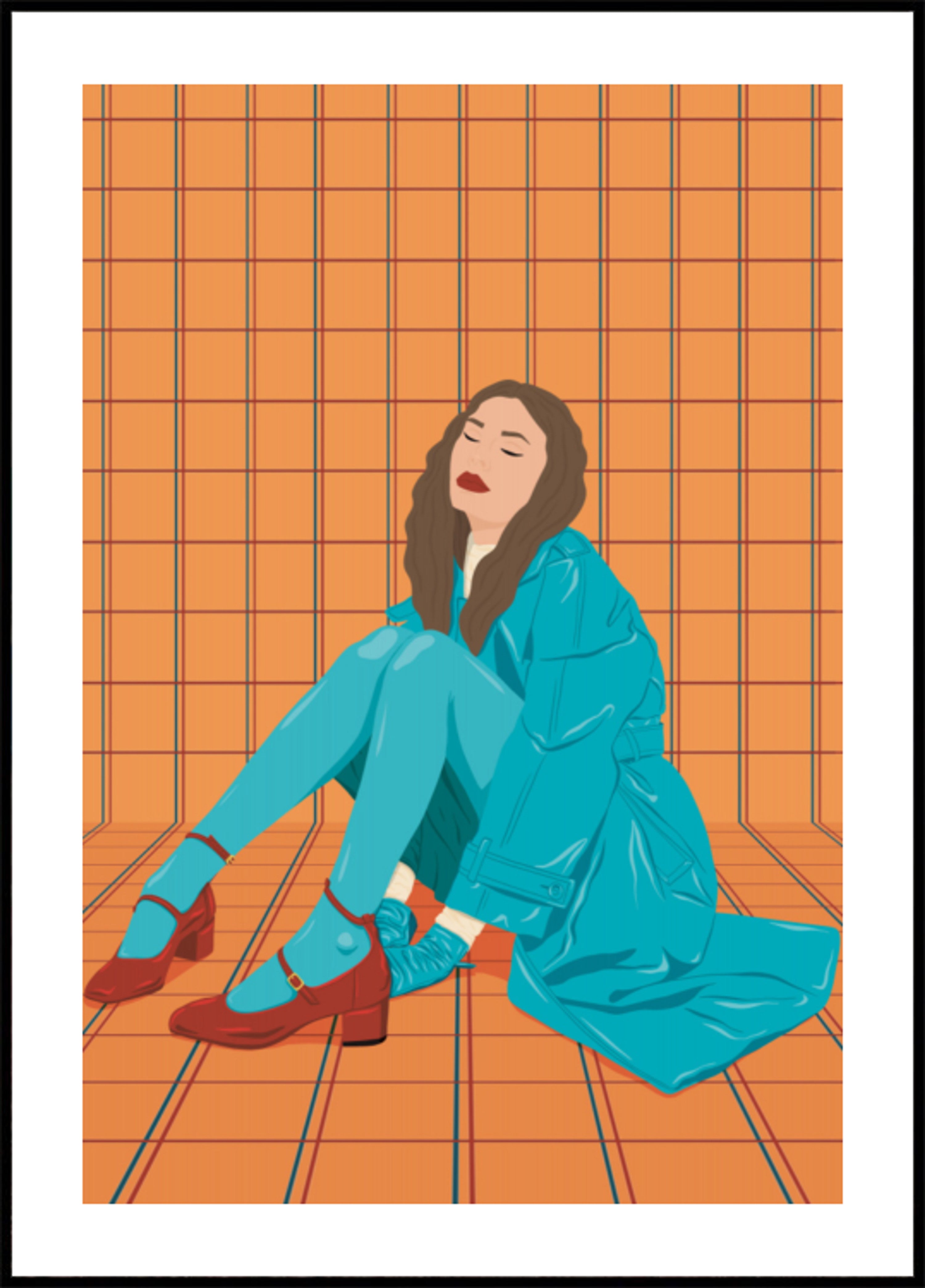 Stylish Woman in Teal